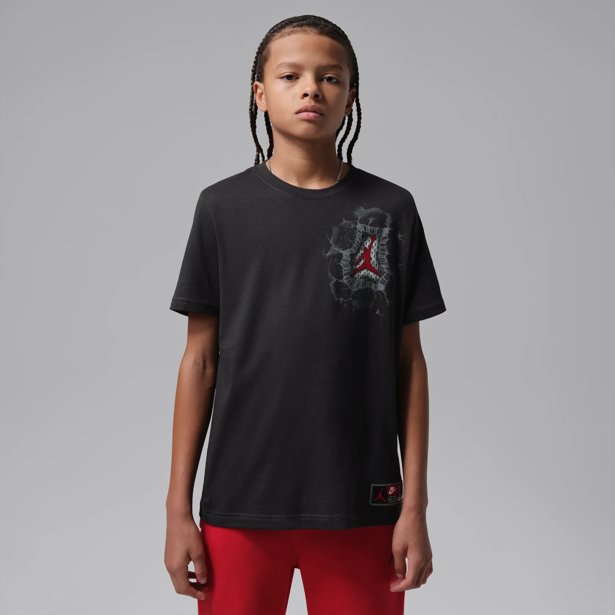Nike Jordan Older Kids' Jersey Breakthrough T-Shirt - Black