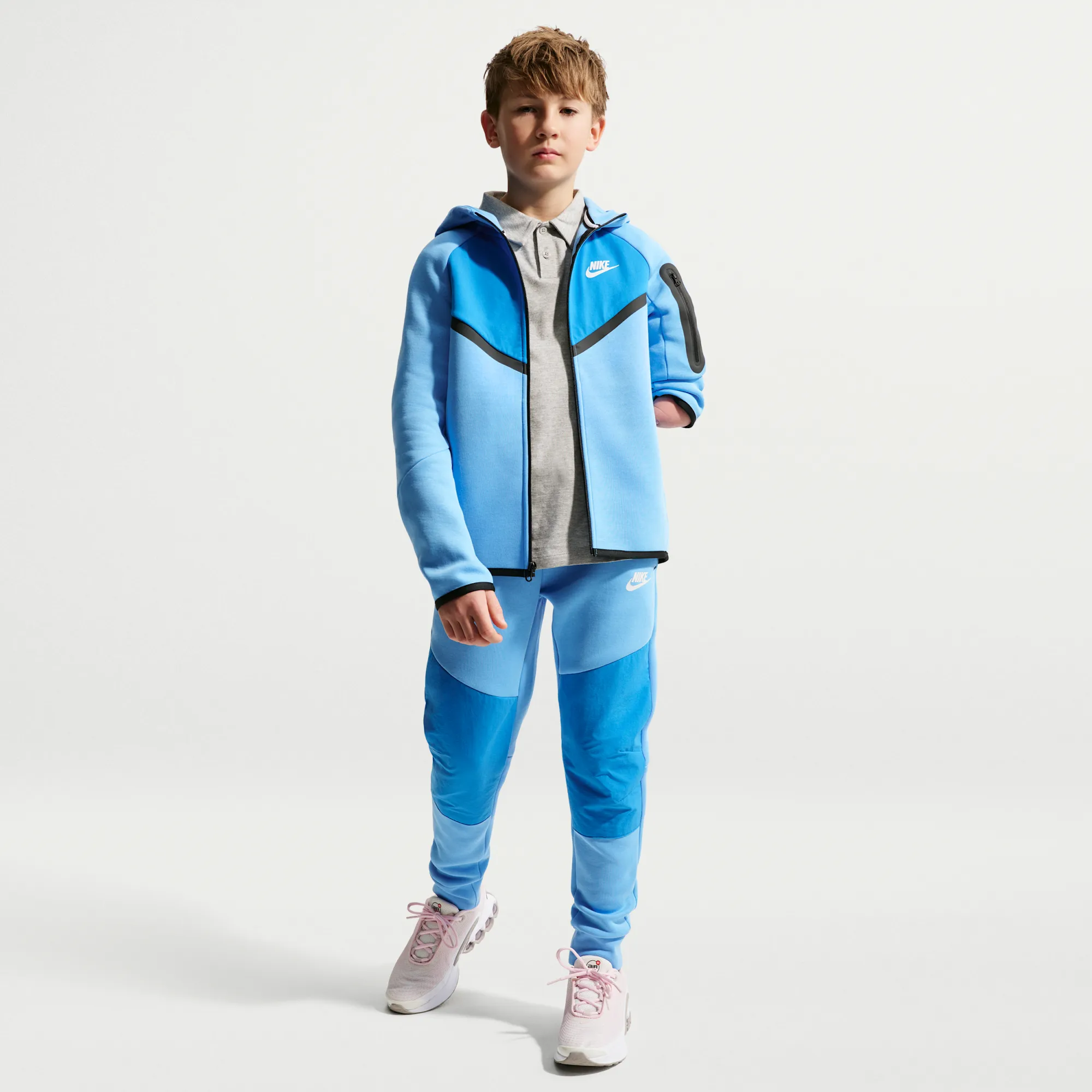 Nike Tech Fleece Older Kids' Jogger - Blue - Fleece
