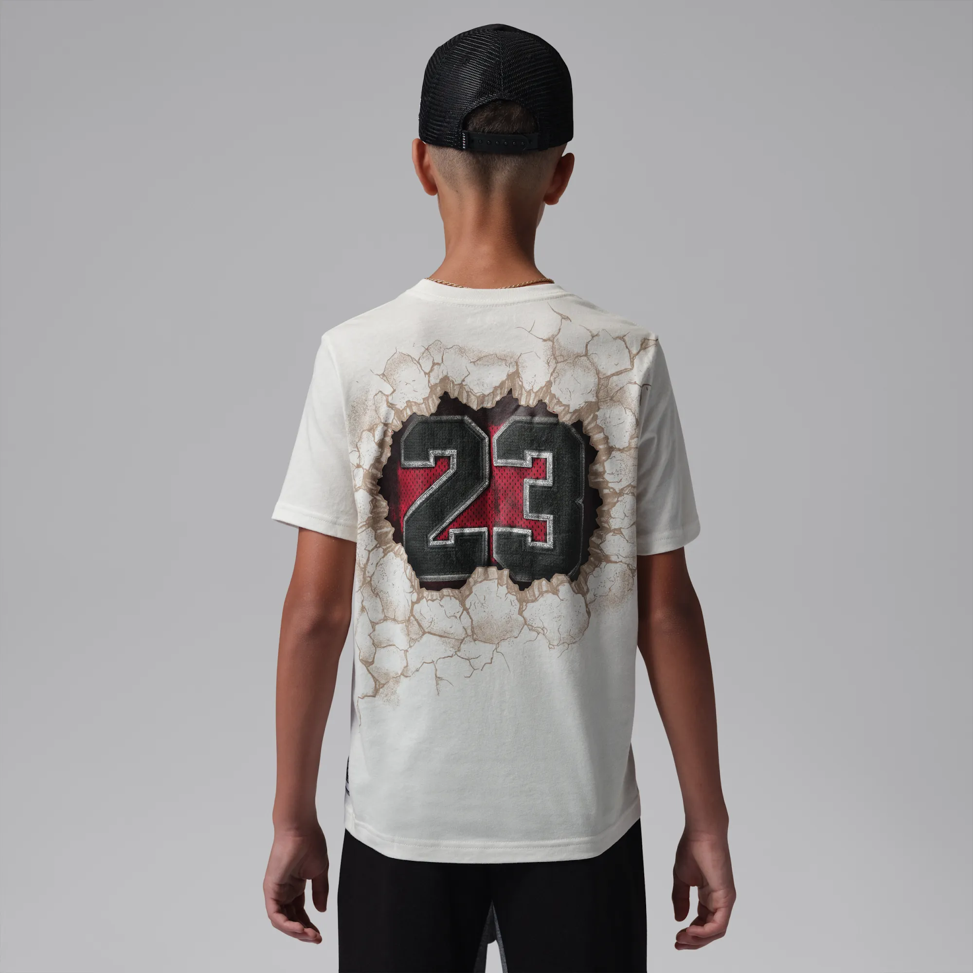 Nike Jordan Older Kids' Jersey Breakthrough T-Shirt - White