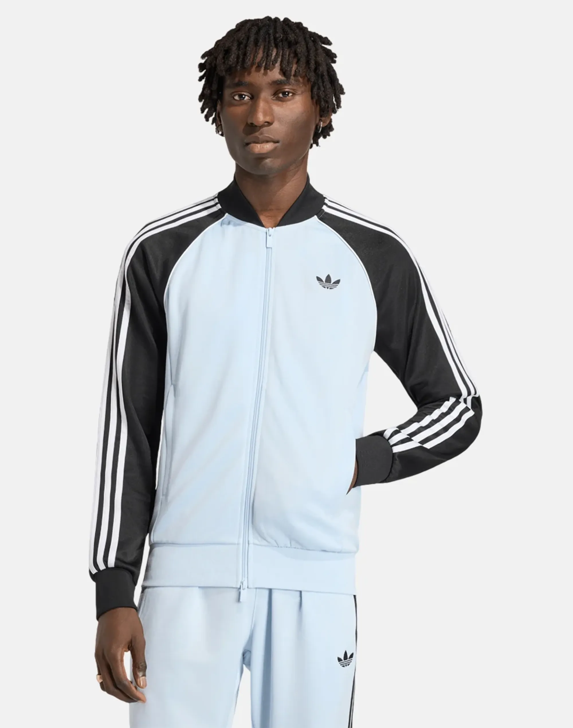 Men's Adidas Originals Superstar Tracktop in Blue 