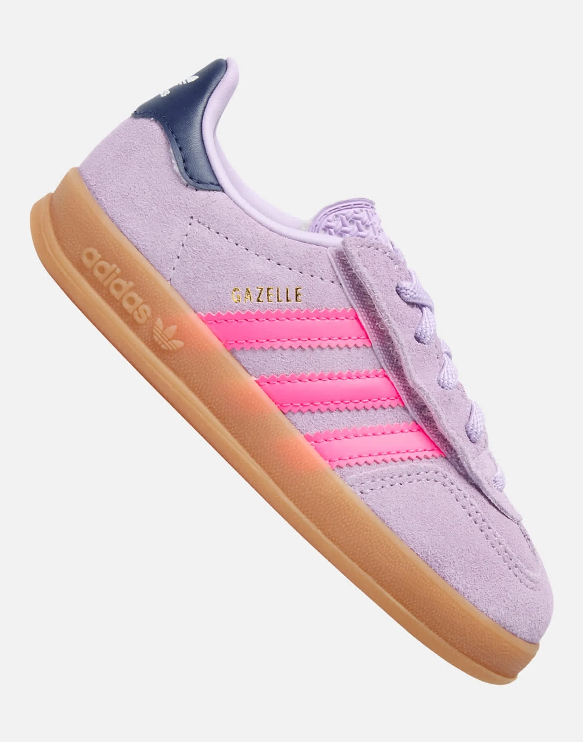Adidas Originals Infant Gazelle Indoor Trainers in Purple/Pink 