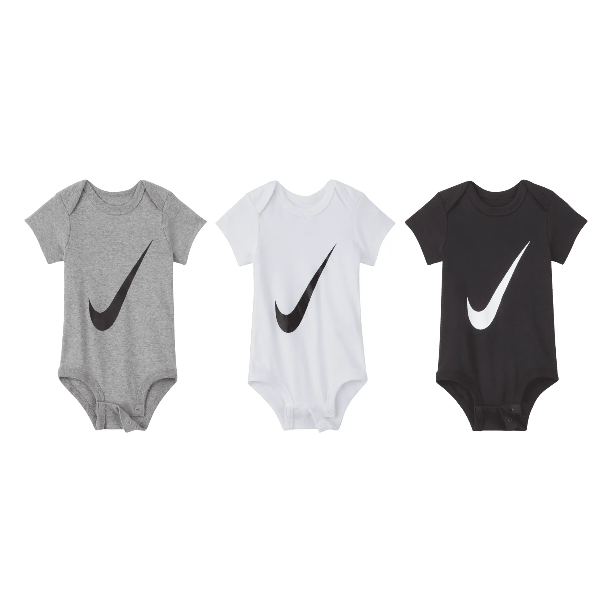Nike Baby (0–6M) Bodysuit Set (3-Pack) - White - Cotton