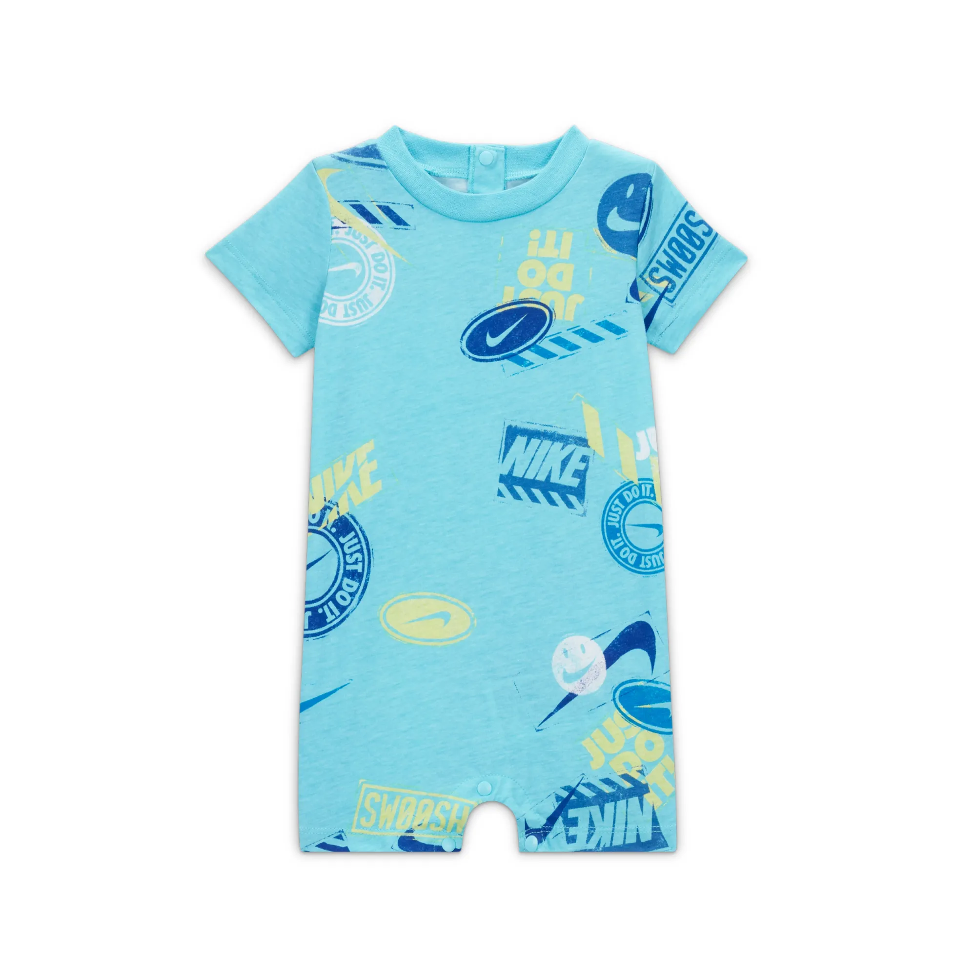Nike Wild Air Printed Romper Baby Romper - Blue - Cotton