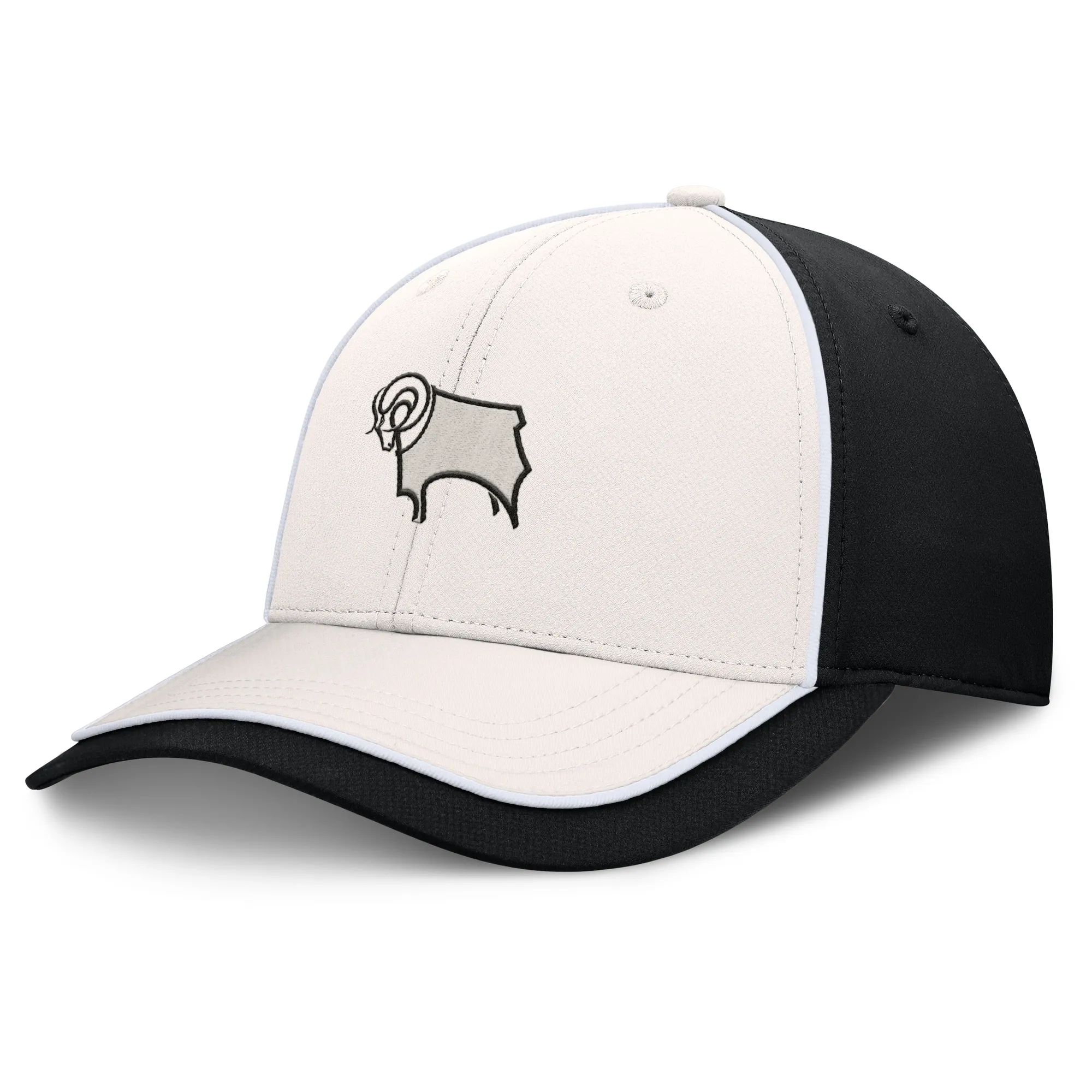 Derby County Circuit Structured Adjustable Snapback Cap - Black - Mens