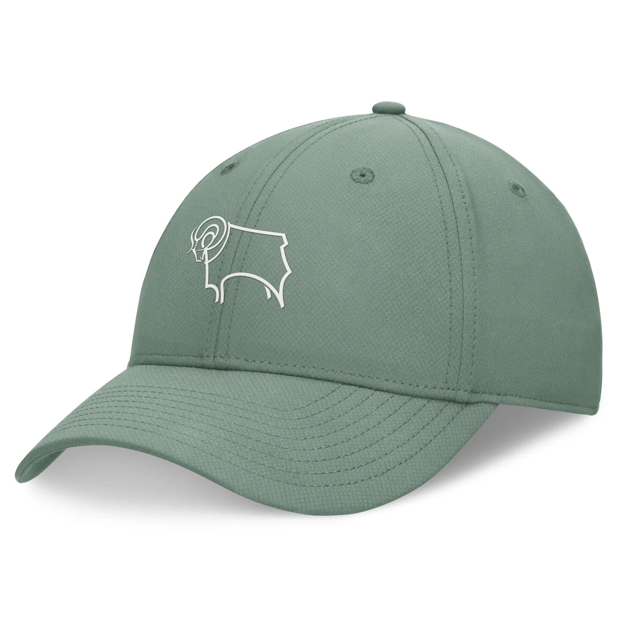 Derby County Pastime Structured Adjustable Cap - Sage - Unisex