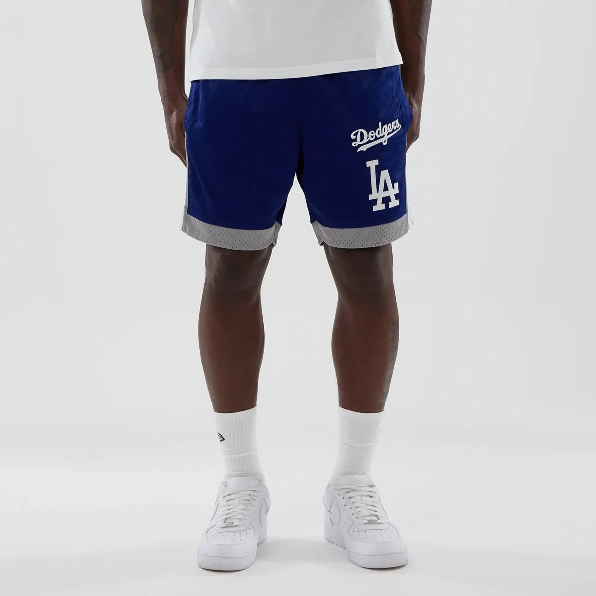 LA Dodgers MLB Dark Blue Mesh Shorts New Era Cap adult unisex