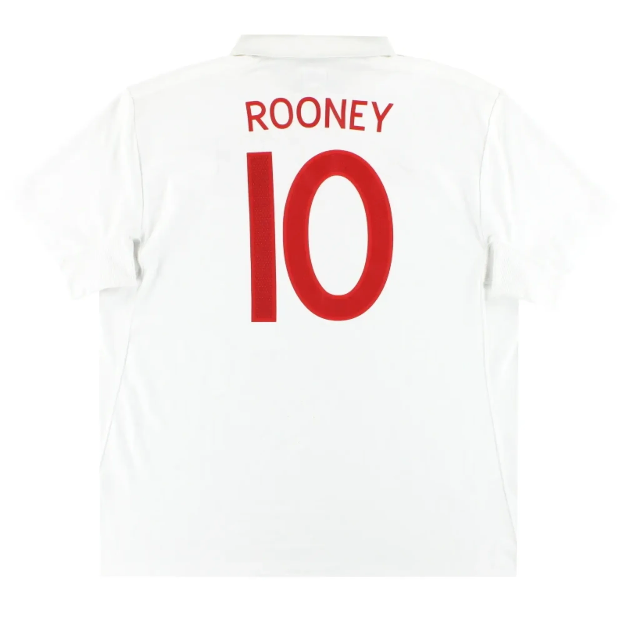 2009-10 England Umbro Home Shirt Rooney #10 XL - England / Excellent 