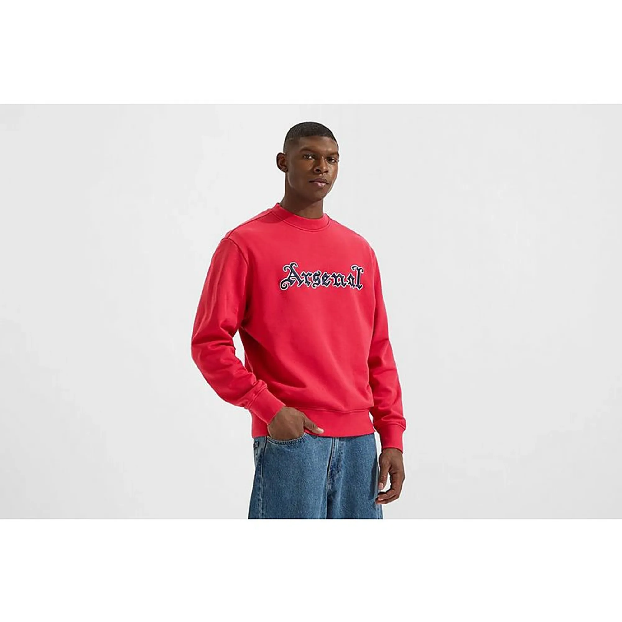 Arsenal Classics Unisex Gothic Red Crew Sweatshirt, Red