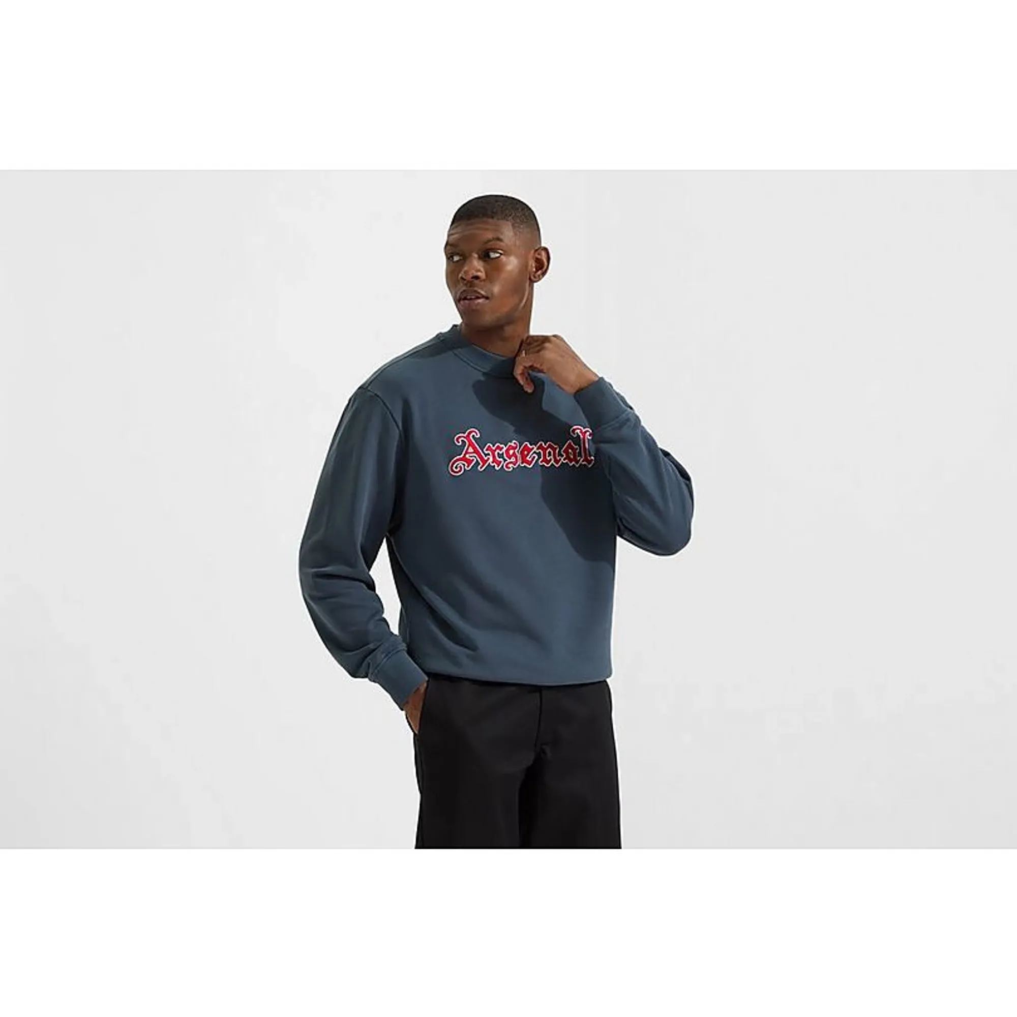 Arsenal Classics Unisex Gothic Navy Crew Sweatshirt, Blue
