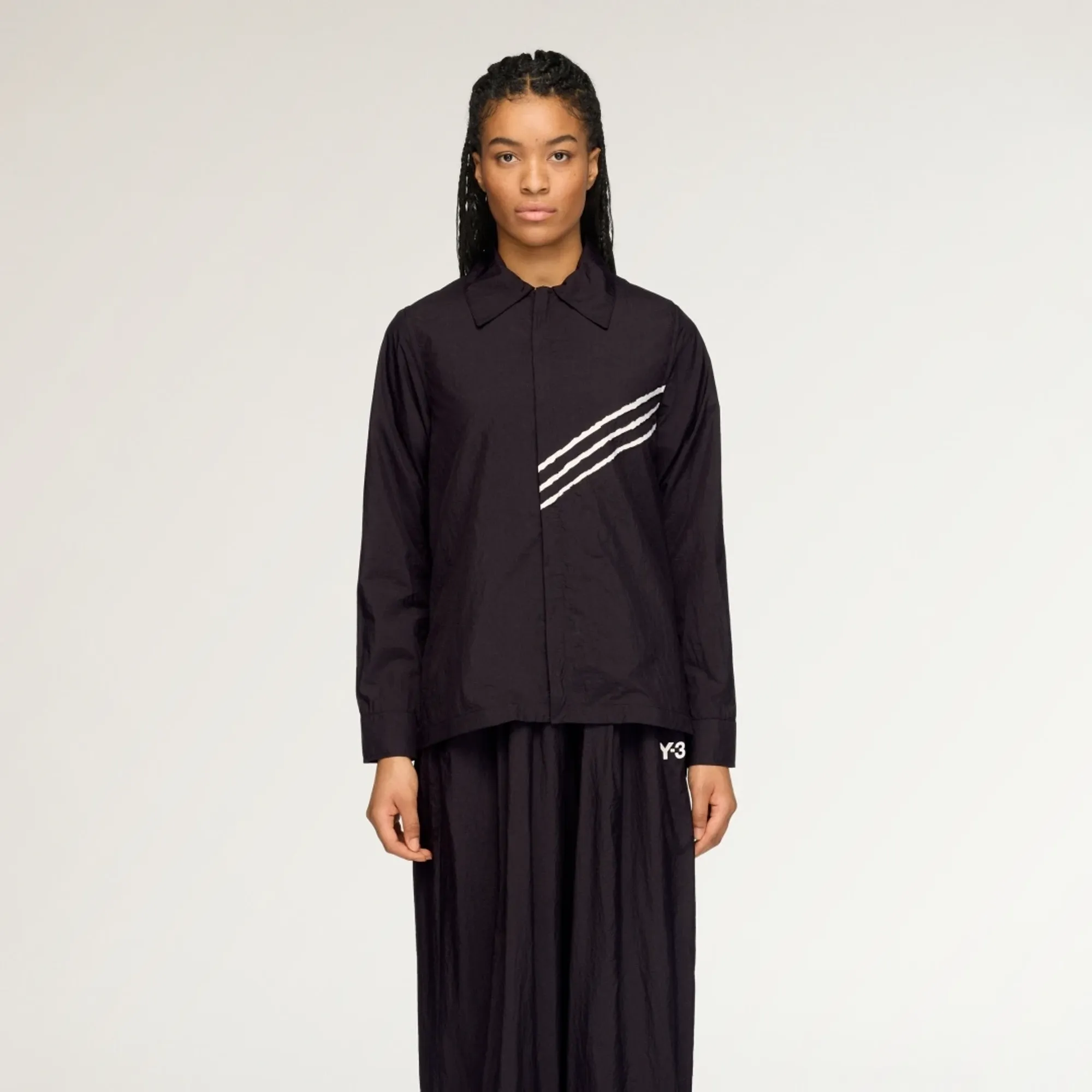 adidas Y-3 RAW EDGE 3 STRIPES SHIRT