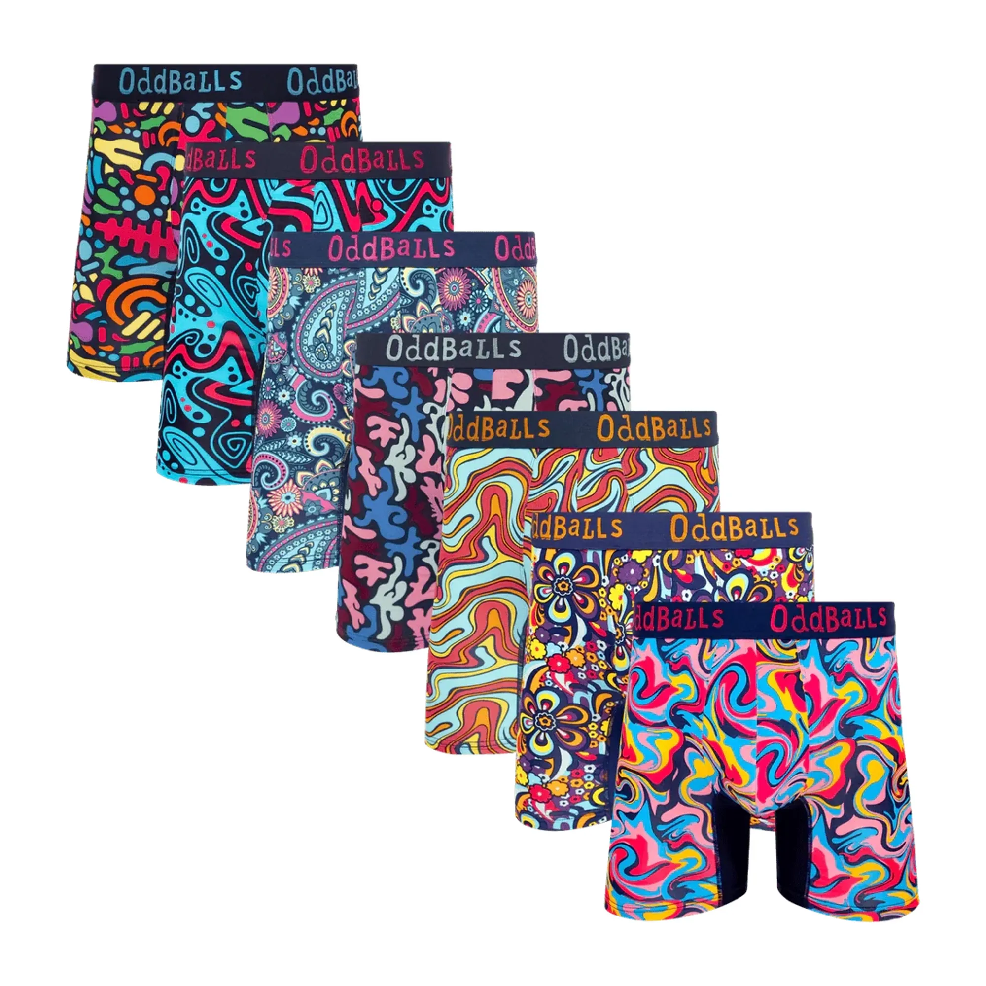 Here Comes The Sun Bundle - Mens Bamboo Boxer Shorts 7 Pack