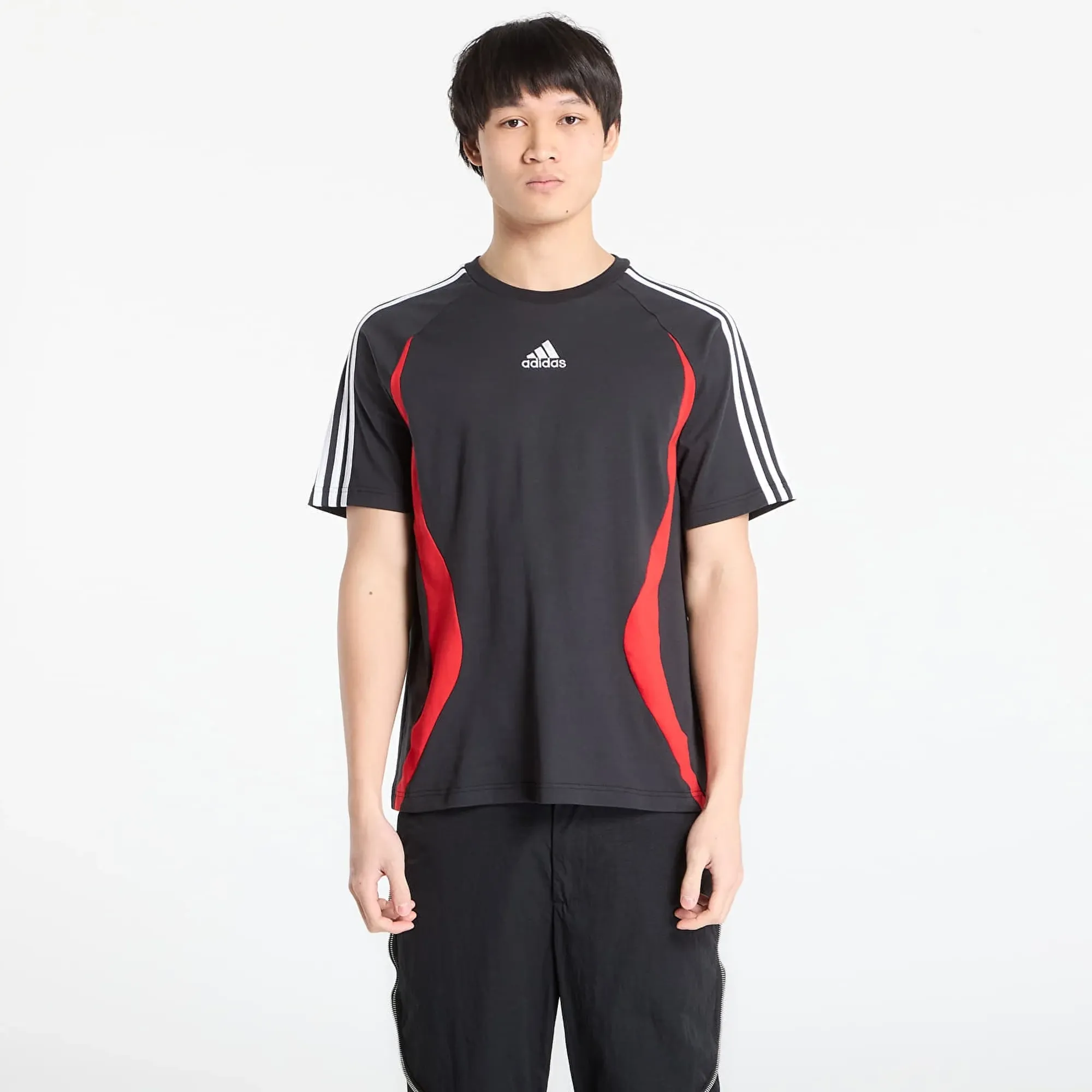 T-Shirt Adidas Adicolor Teamgeist Cotton T-Shirt Black/ Better Scarlet M