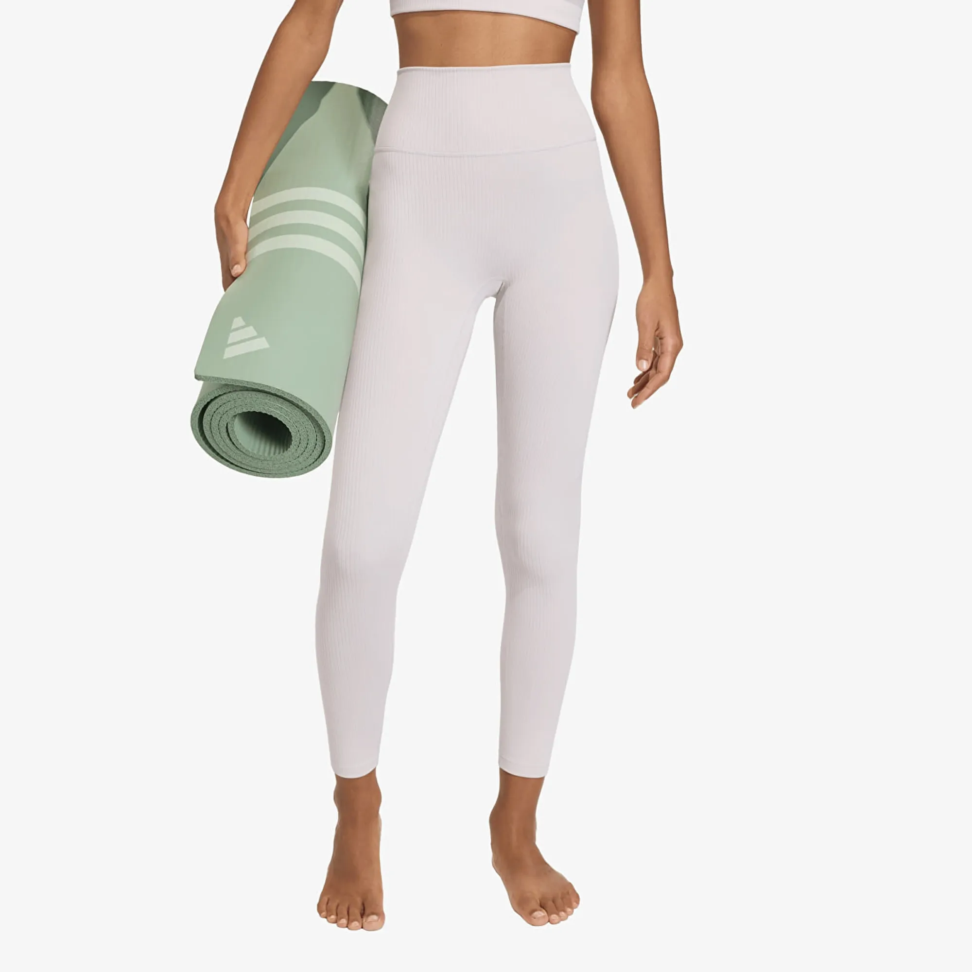 Pants Adidas All Me Rib 7/8 Leggings Ice Purple S