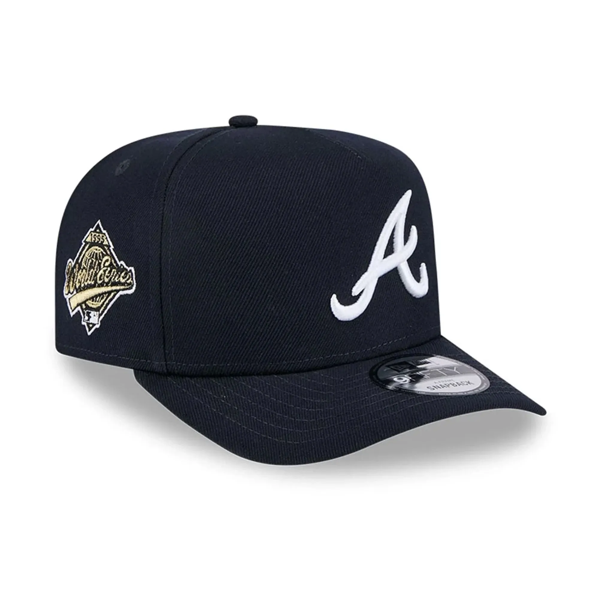 Atlanta Braves MLB Evergreen Navy 9FIFTY A-Frame Snapback Adjustable Cap New Era Cap adult unisex