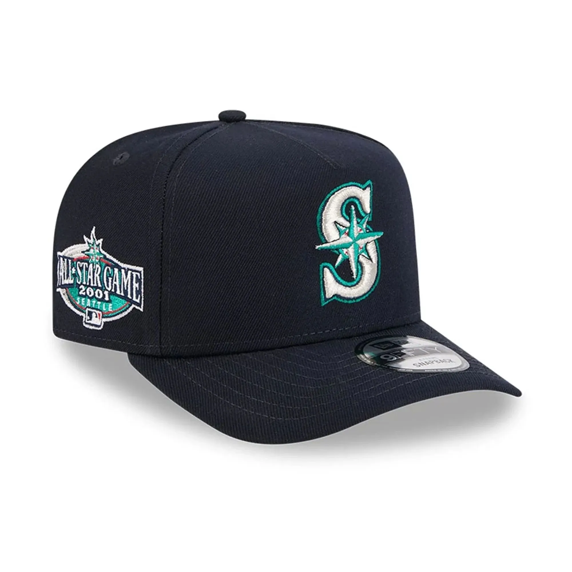 Seattle Mariners MLB Evergreen Navy 9FIFTY A-Frame Snapback Adjustable Cap New Era Cap adult unisex