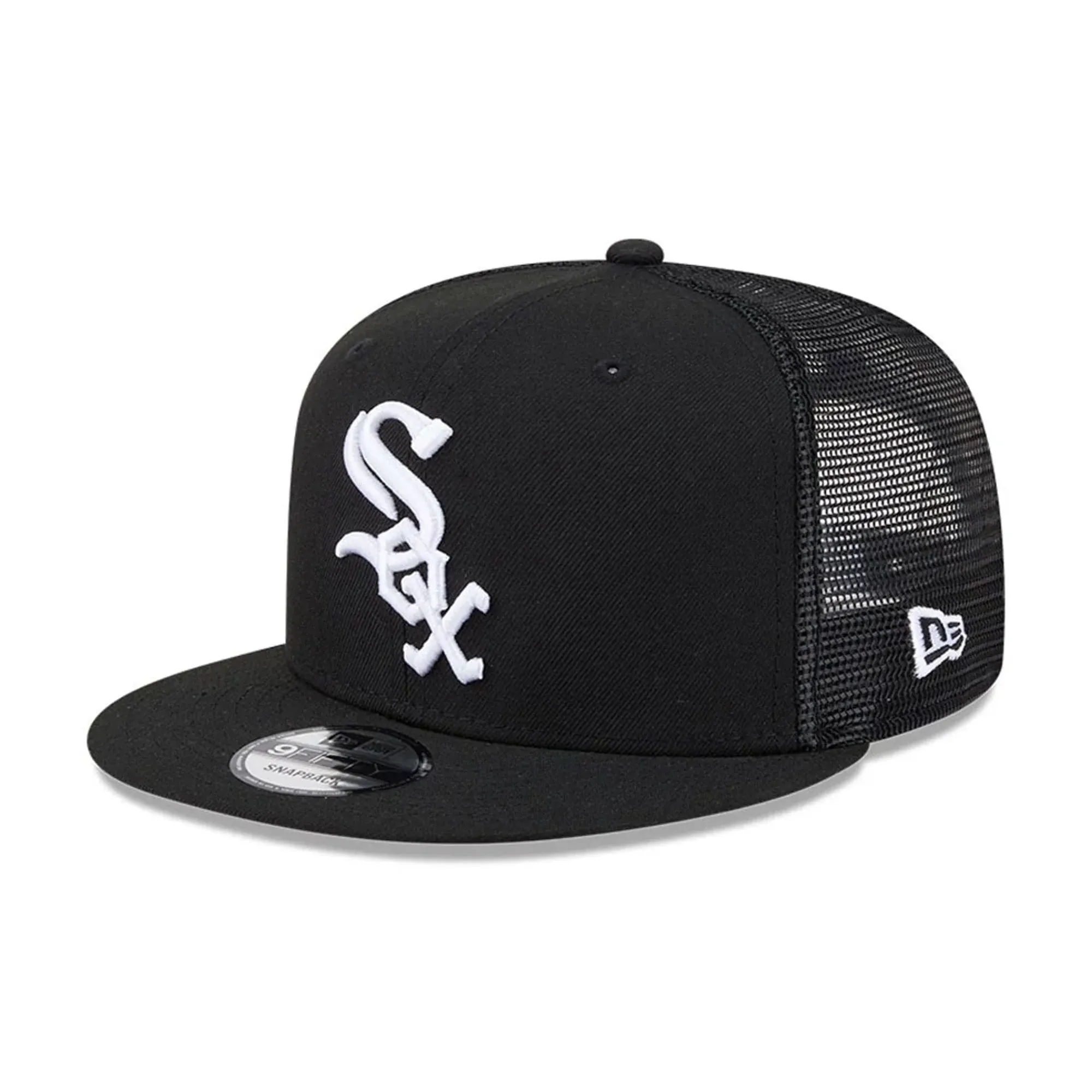Chicago White Sox MLB Evergreen Black 9FIFTY Trucker Adjustable Cap New Era Cap adult unisex