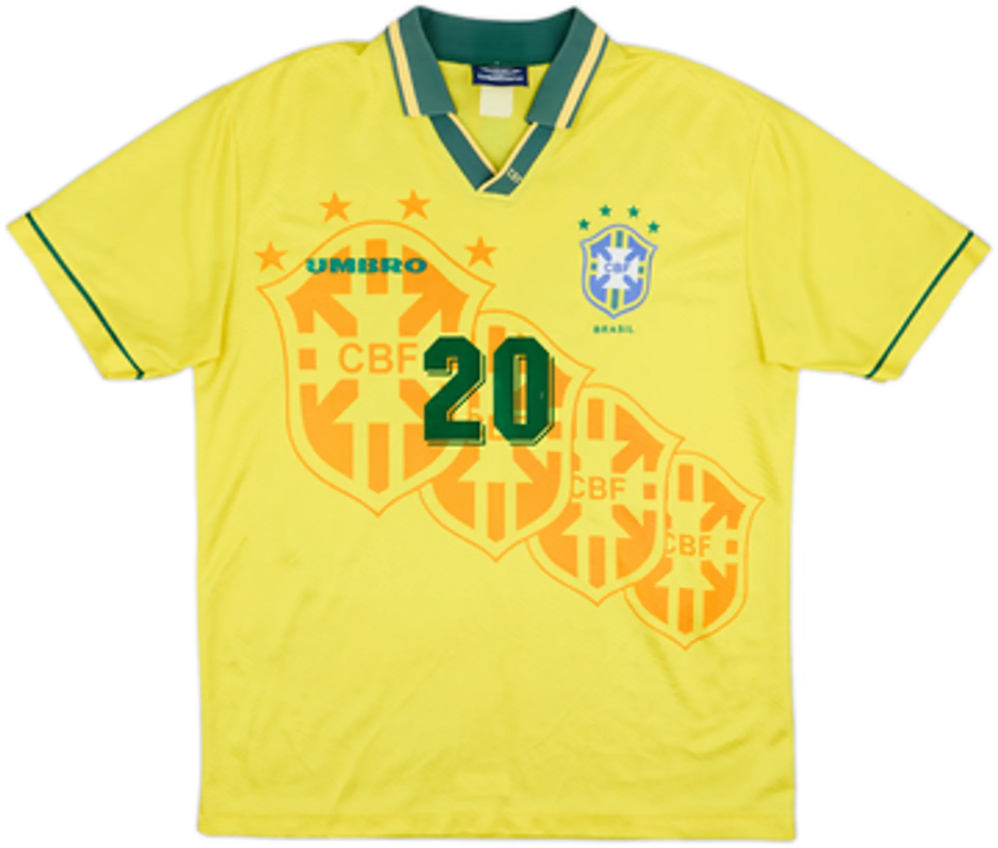 1994 Brazil Home Shirt Ronaldo #20 - 7/10 - (L)
