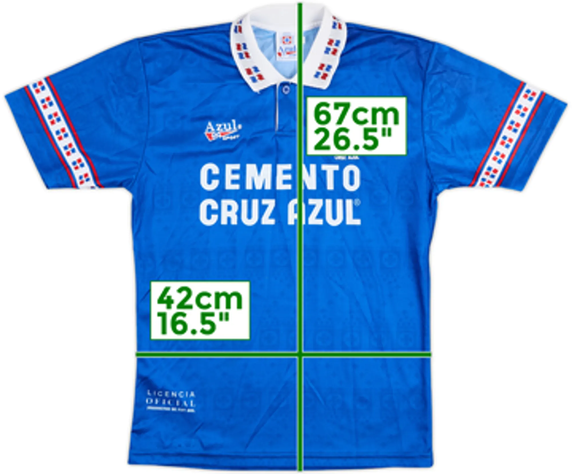 1994-96 Cruz Azul Home Shirt - 9/10 - (L.Boys)