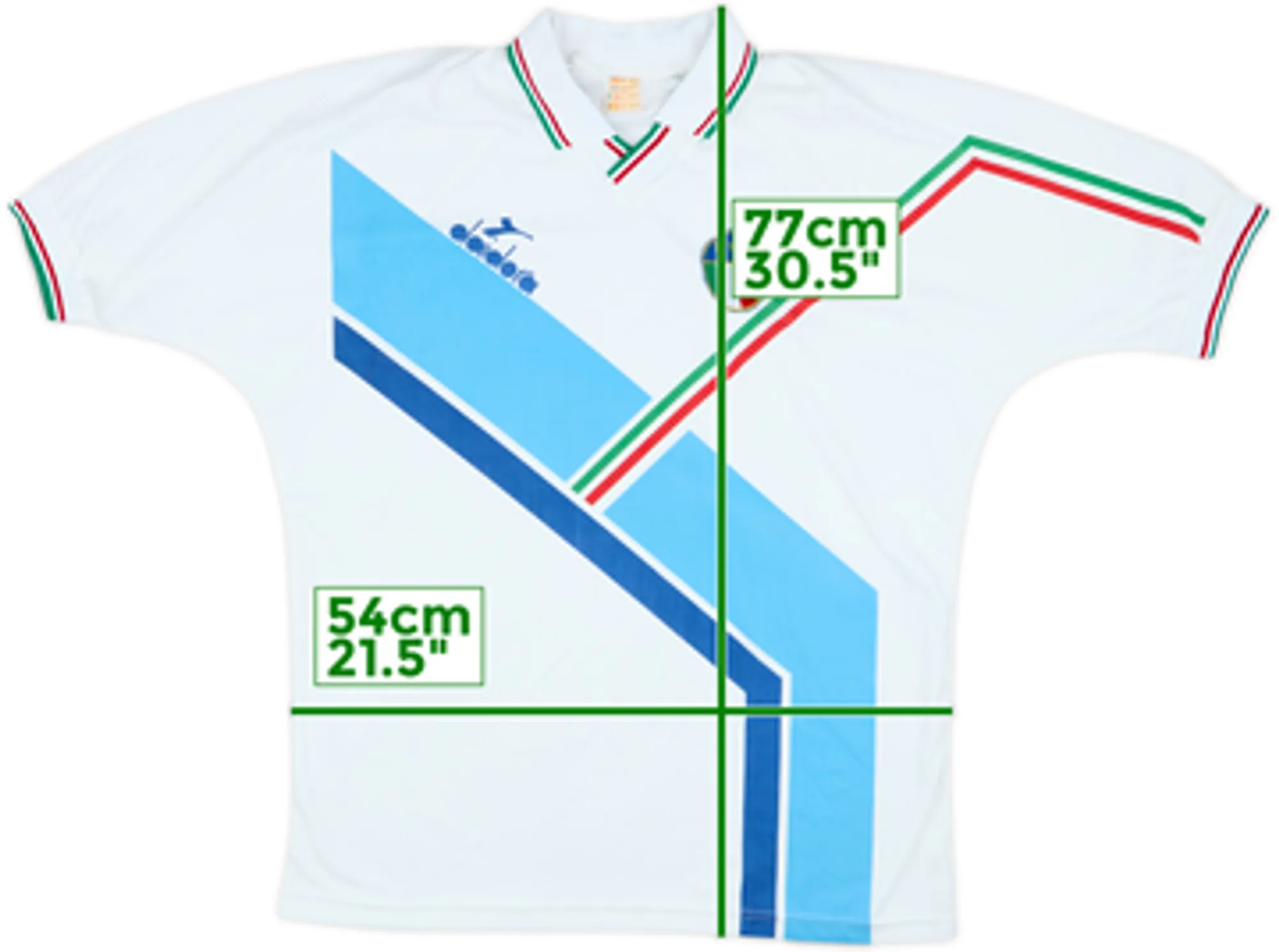 1986-90 Italy Diadora Training Shirt - 9/10 - (XL)