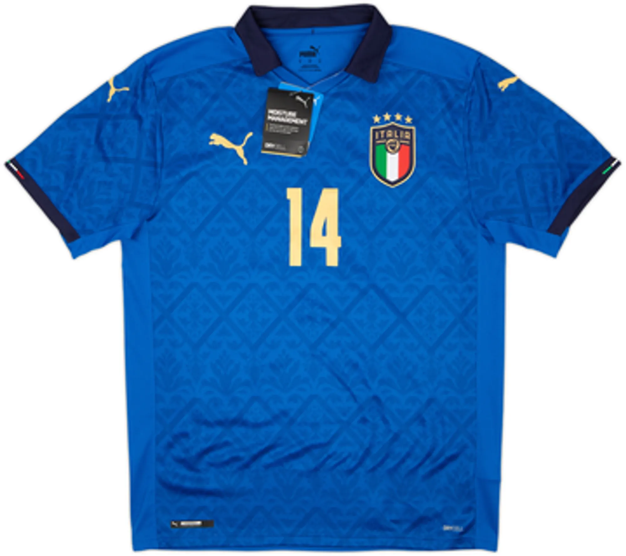 2020-21 Italy Home Shirt Chiesa #14 (M)