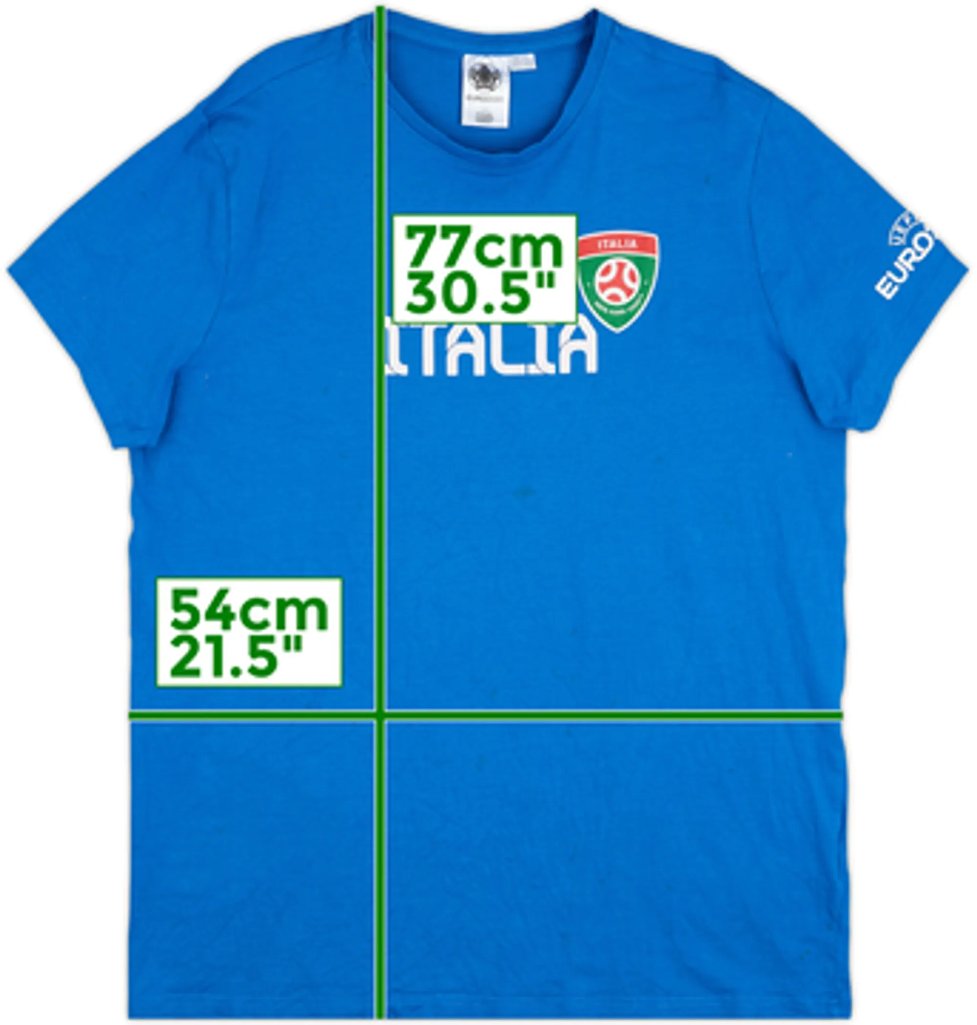 2020 Italy Euro 2020 Cotton Fan Tee - 8/10 - (XL)