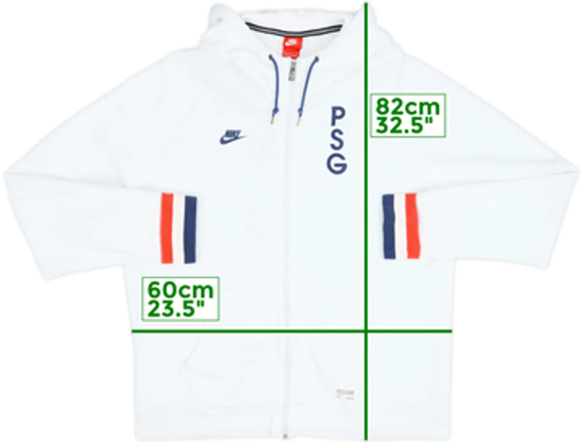 2013-14 Paris Saint-Germain Nike Zipped Sweat Top - 8/10 - (XXL)