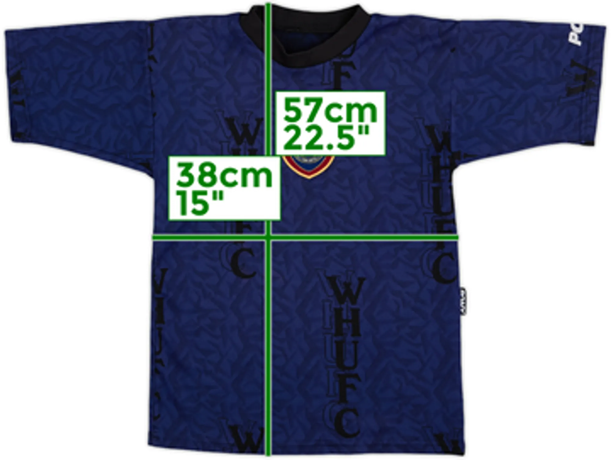 1995-97 West Ham Pony Training Shirt - 8/10 - (S.Boys)