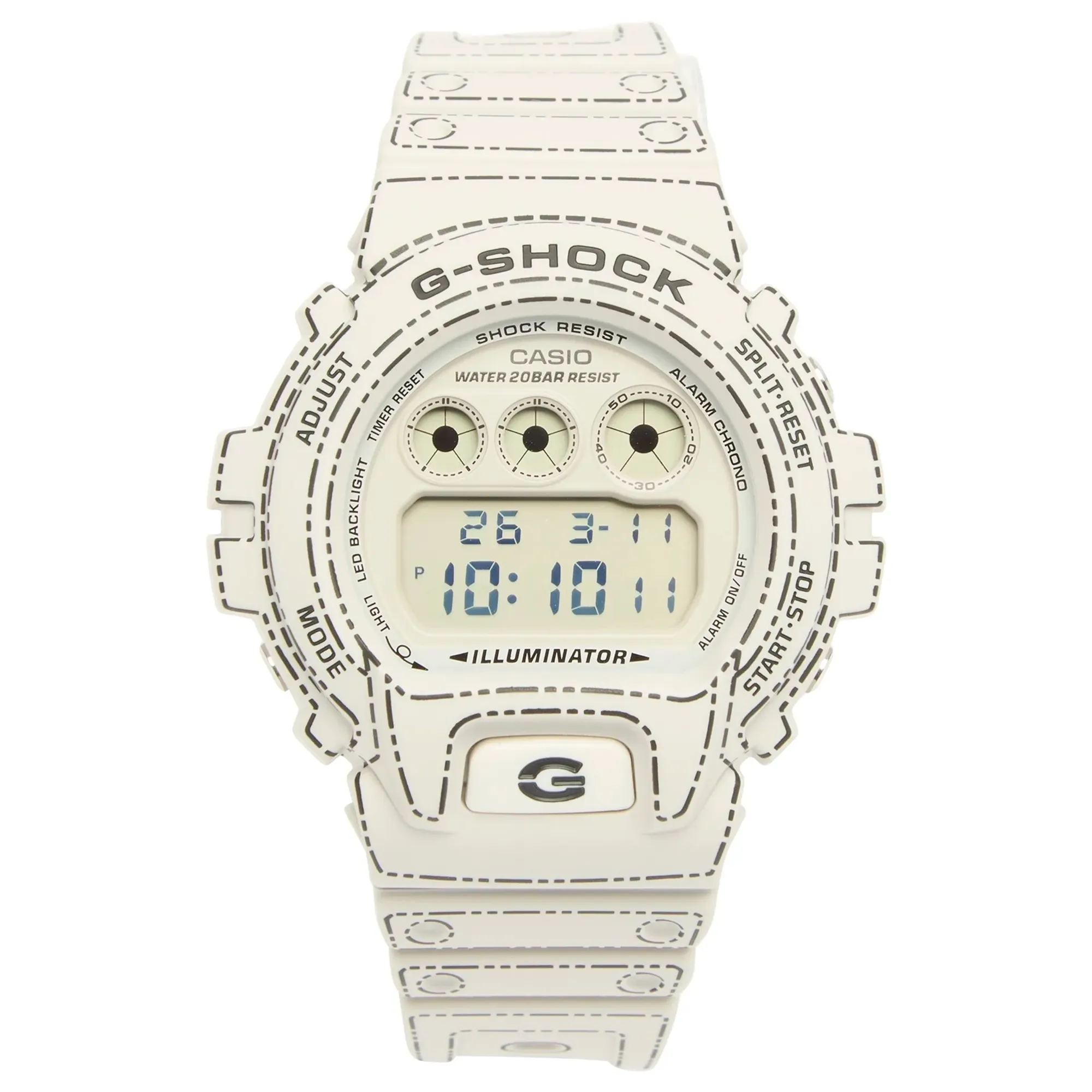 G-Shock DW-6900RGM-5AER Origami Made in Japan Watch White