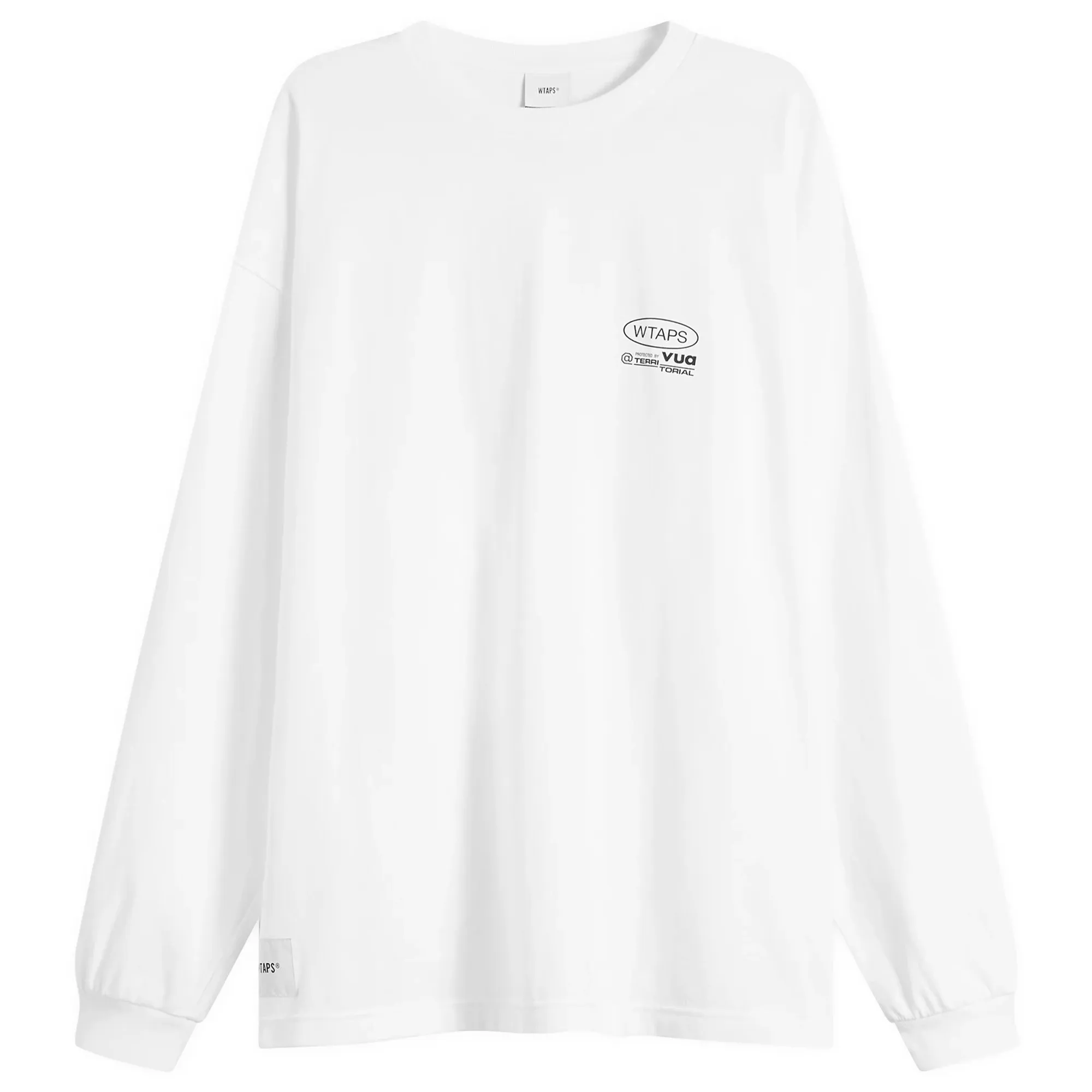 WTAPS Men's Protected By Long Sleeve T-Shirt White