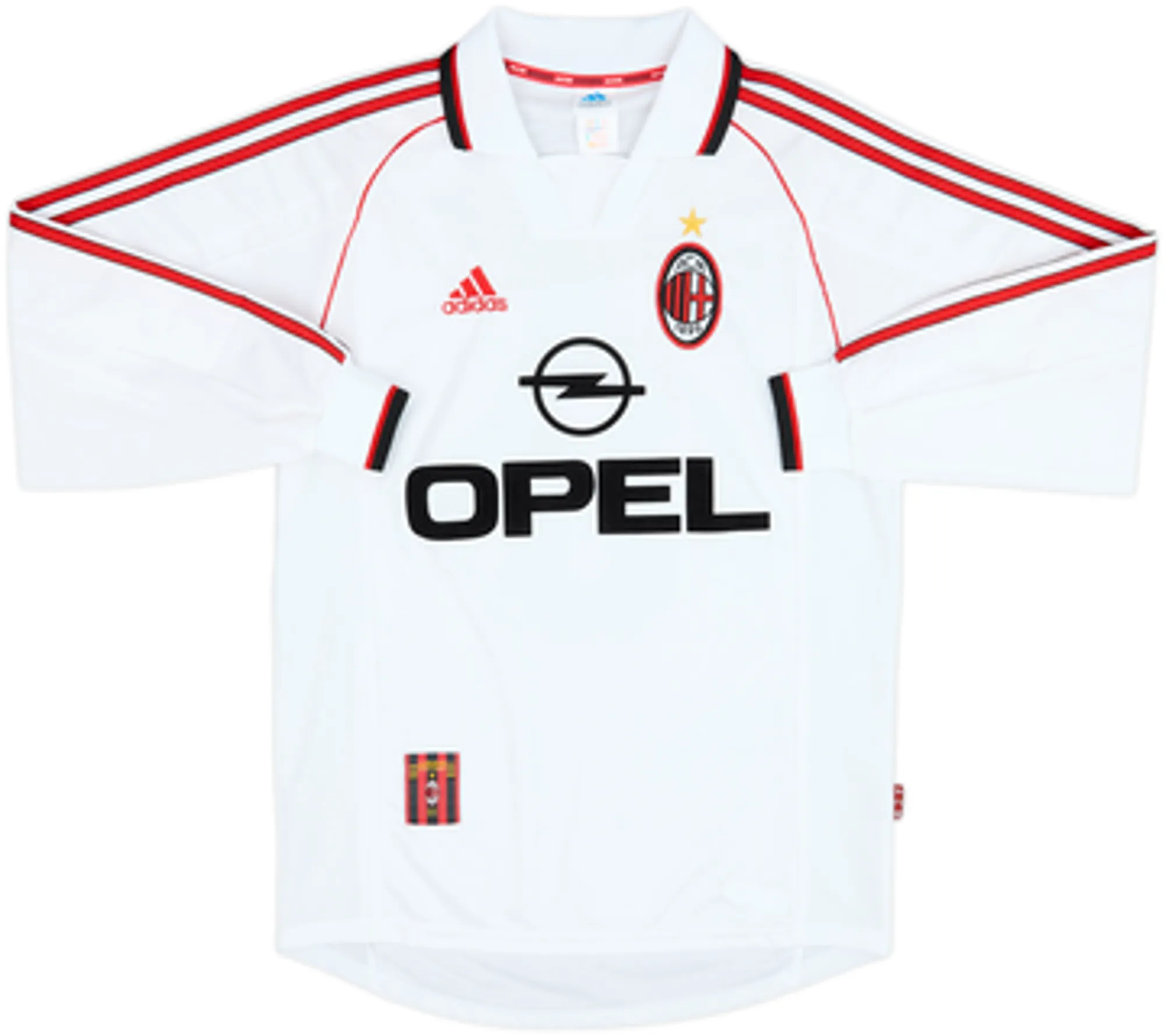 1998-99 AC Milan Away L/S Shirt Maldini #3 - 8/10 - (L)