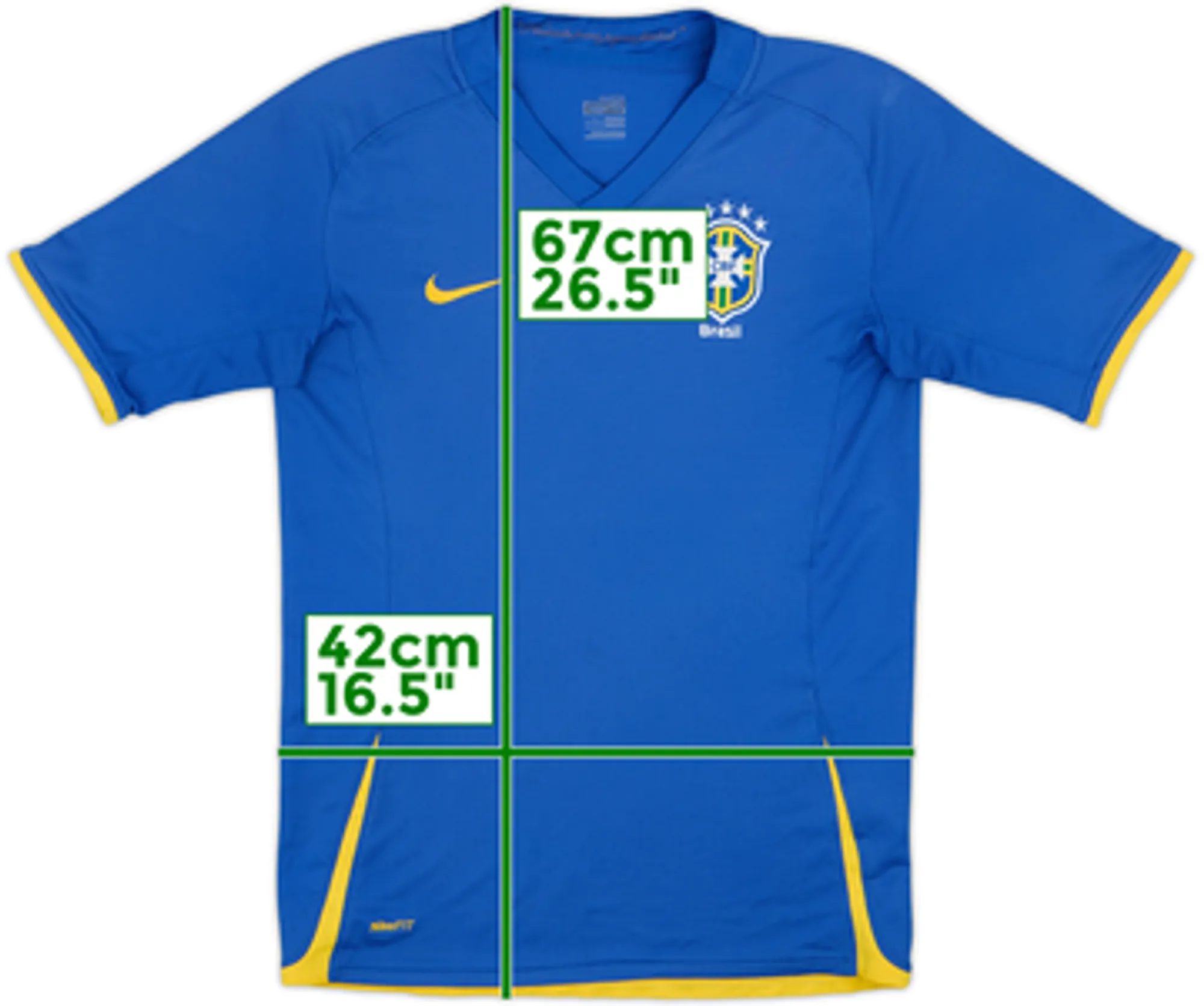 2008-10 Brazil Away Shirt - 5/10 - (L.Boys)