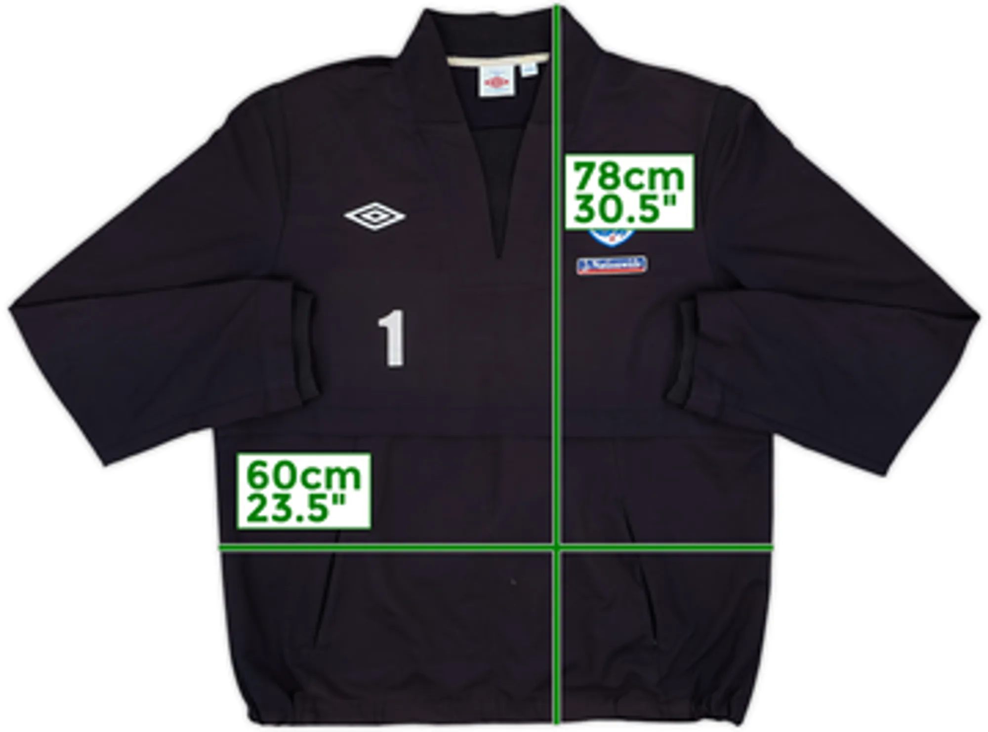 2010-11 England Player Issue Umbro Drill Top #1 - 8/10 - (XL)