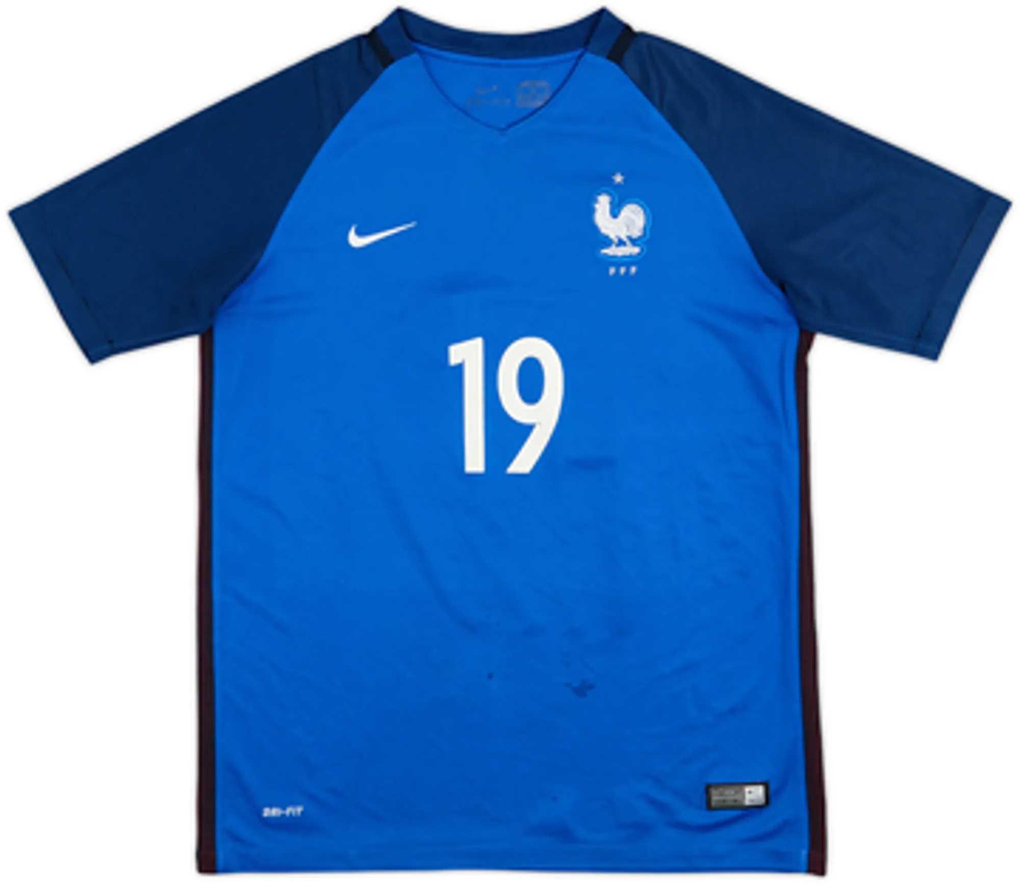 2016-17 France Home Shirt #19 - 5/10 - (XL.Boys)