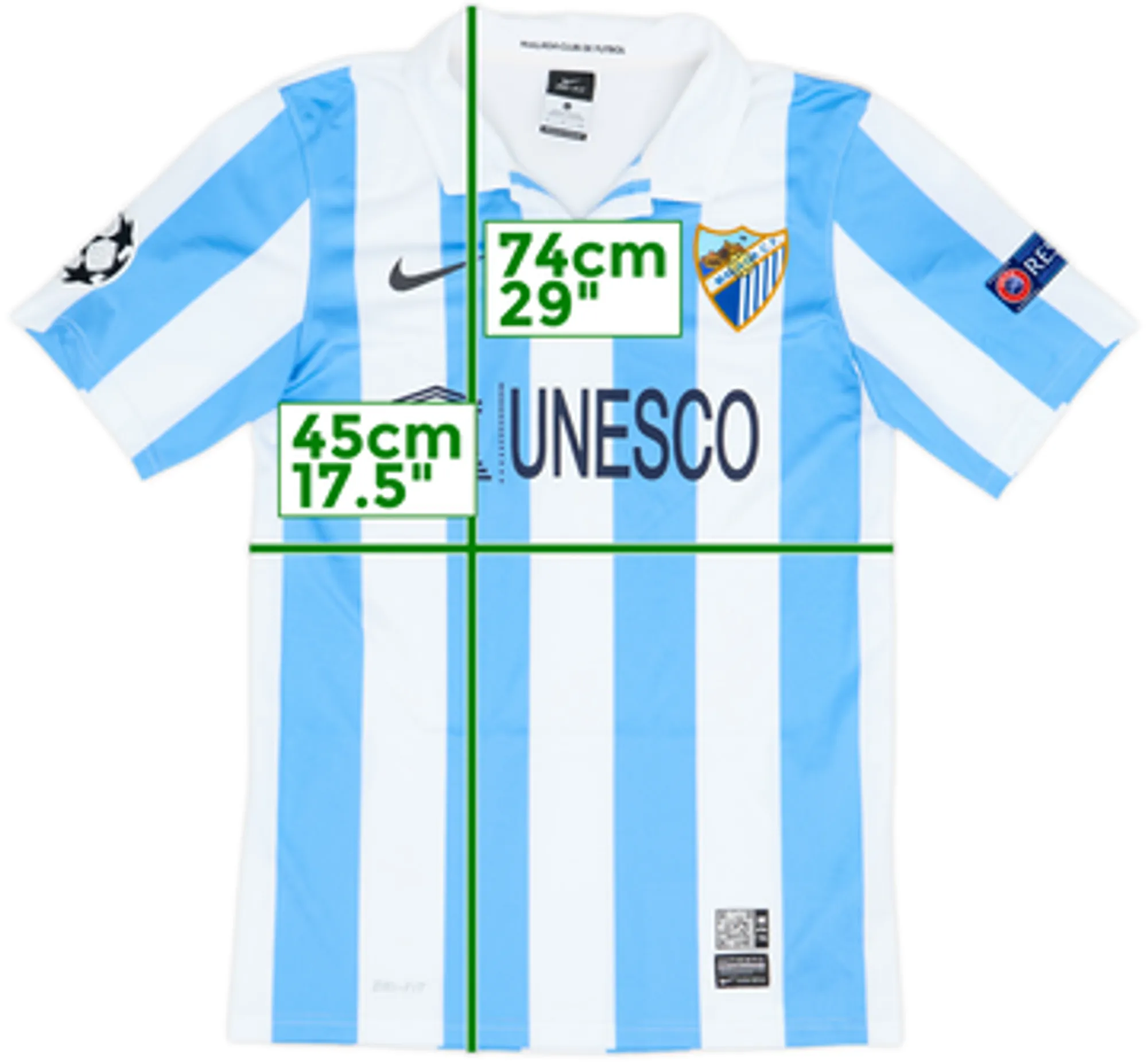 2012-13 Malaga CL Home Shirt - 8/10 - (S)