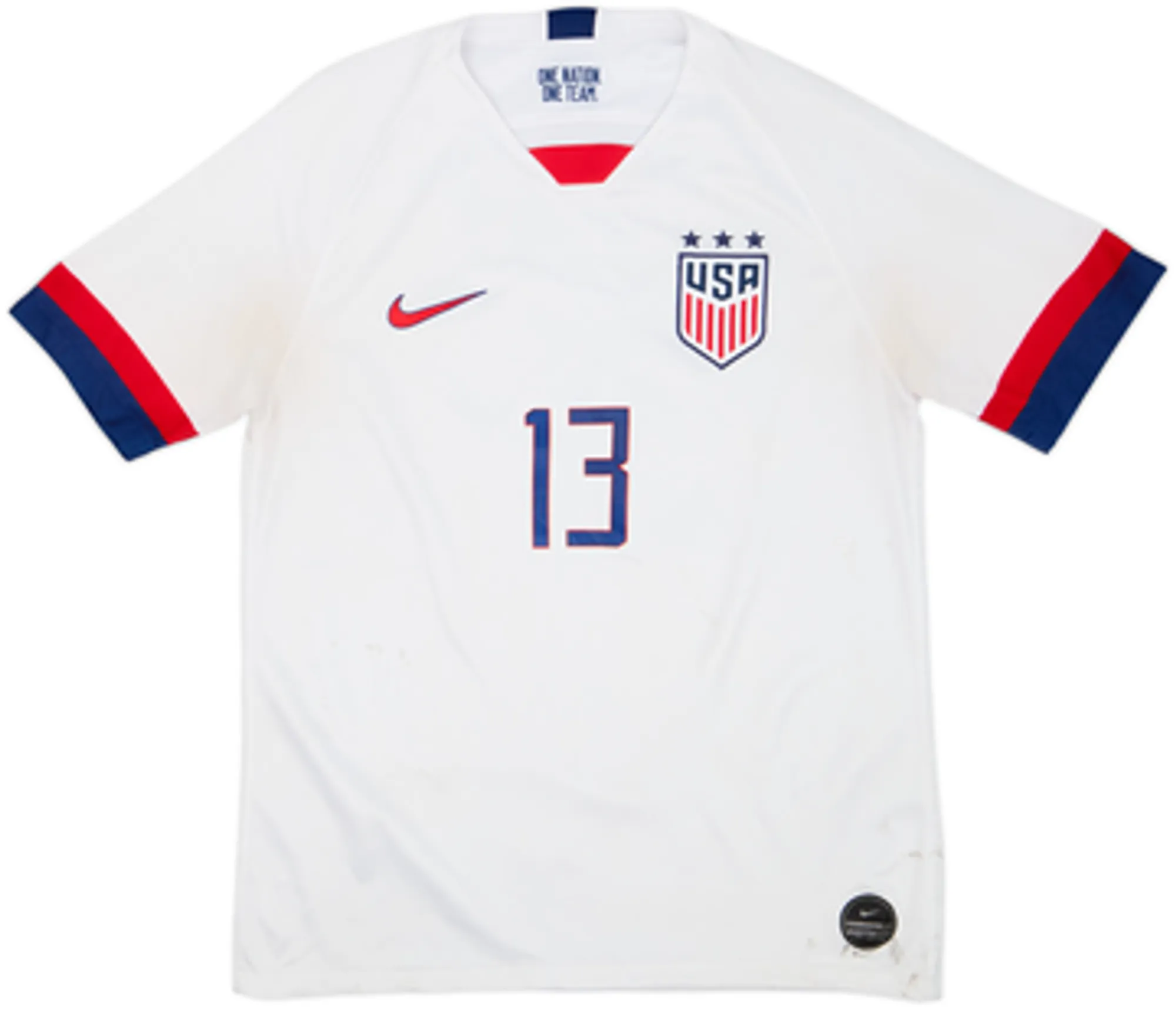 2019-20 USA Home Shirt Morgan #13 - 4/10 - (Men's M)
