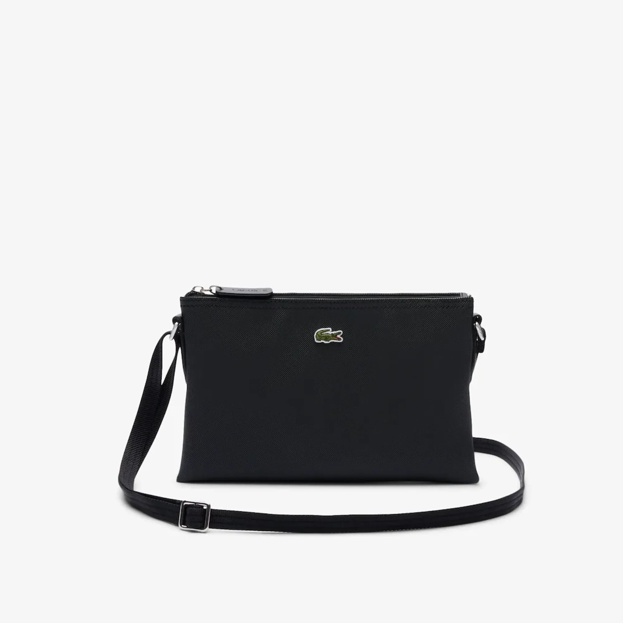 Lacoste L.12.12 Concept Flat Shoulder Bag - Black