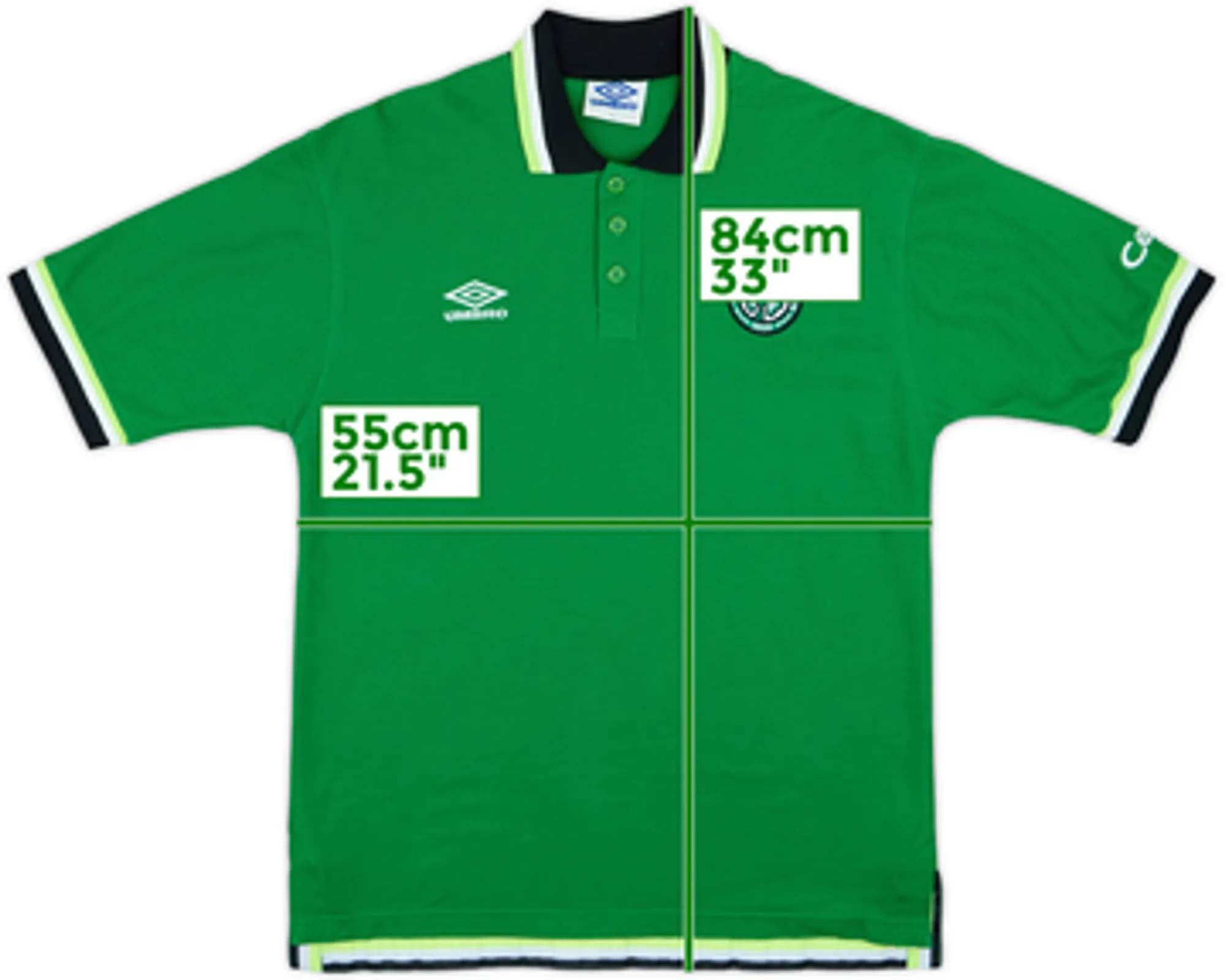 1999-00 Celtic Umbro Polo Shirt - 10/10 - (L)