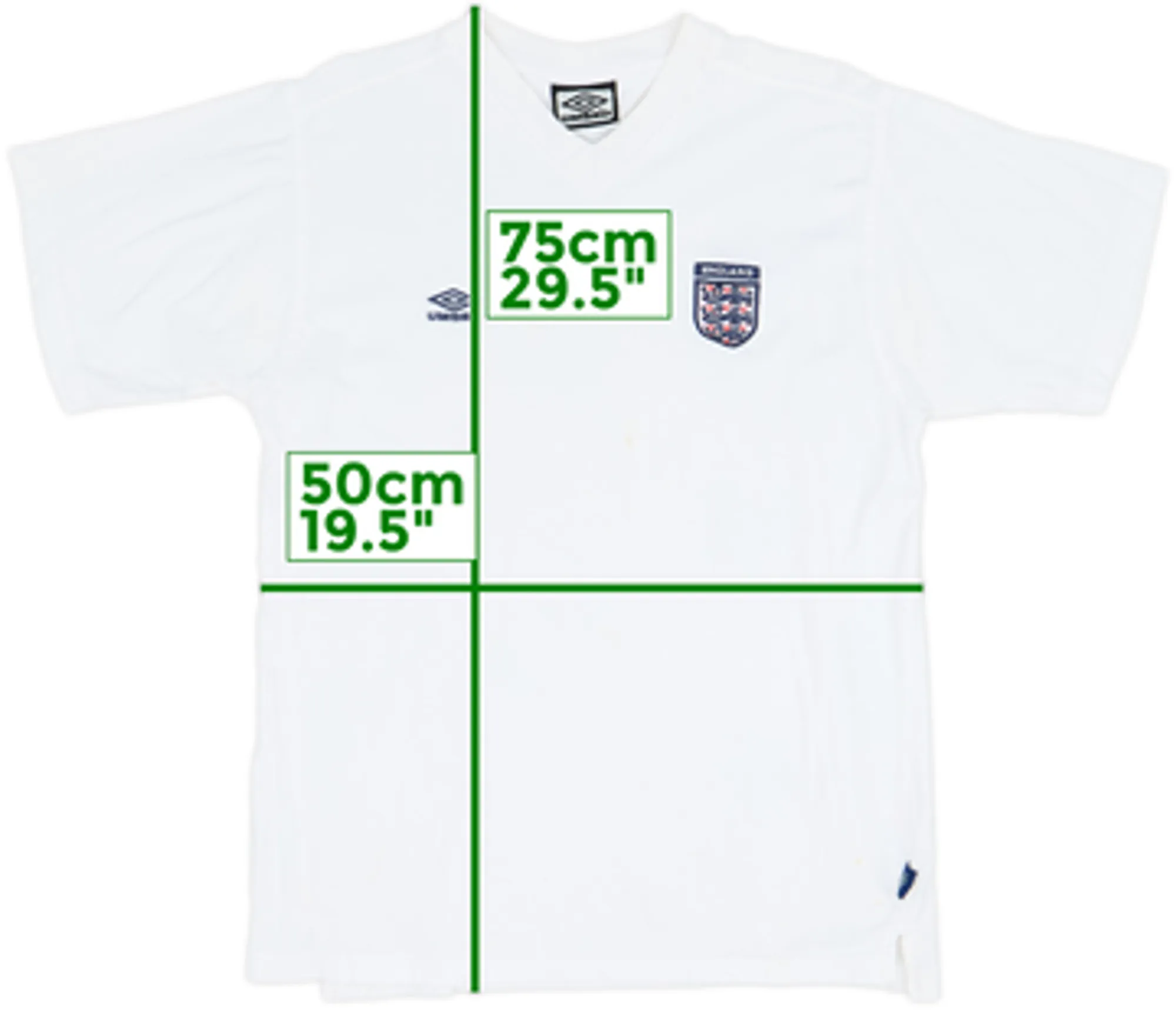 2000-01 England Umbro Cotton Tee - 5/10 - (M)