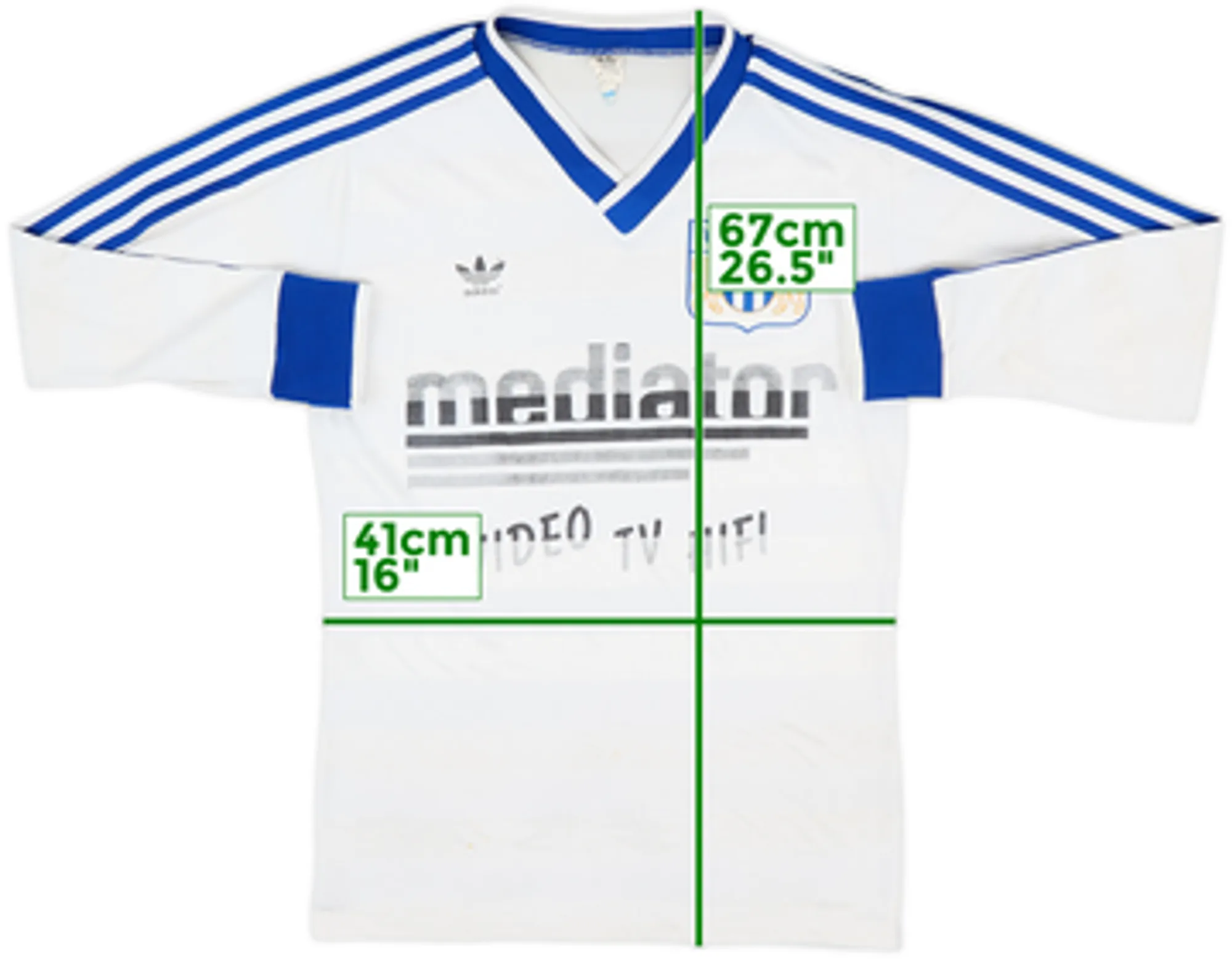 1985-86 FC Zurich Home L/S Shirt - 6/10 - (S)