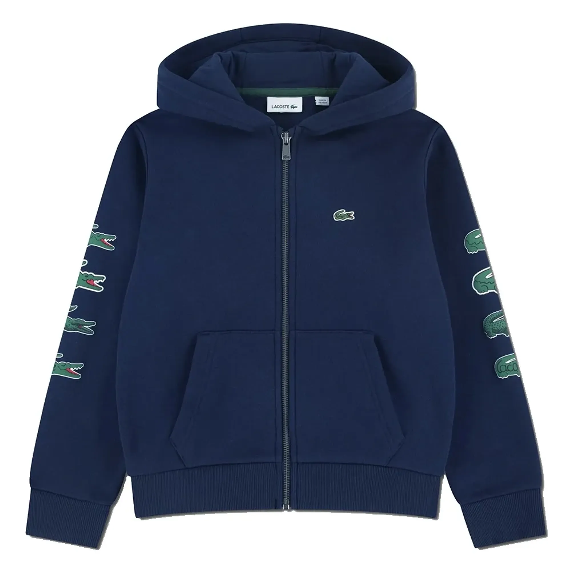 Lacoste Kids Graphic Fleece Full Zip Sweatshirt