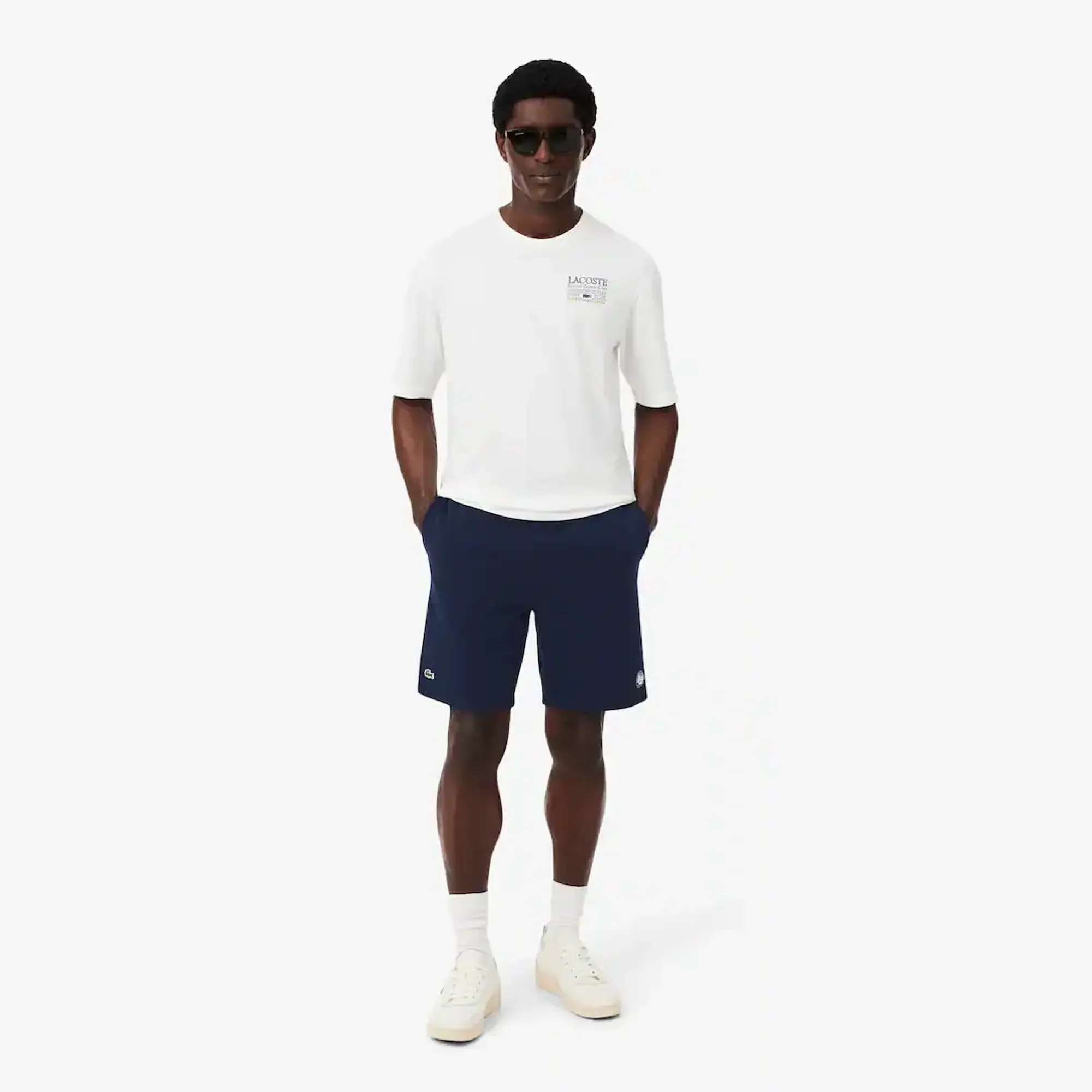 Lacoste Roland-Garros Edition Fleece Shorts - Midnight Blue
