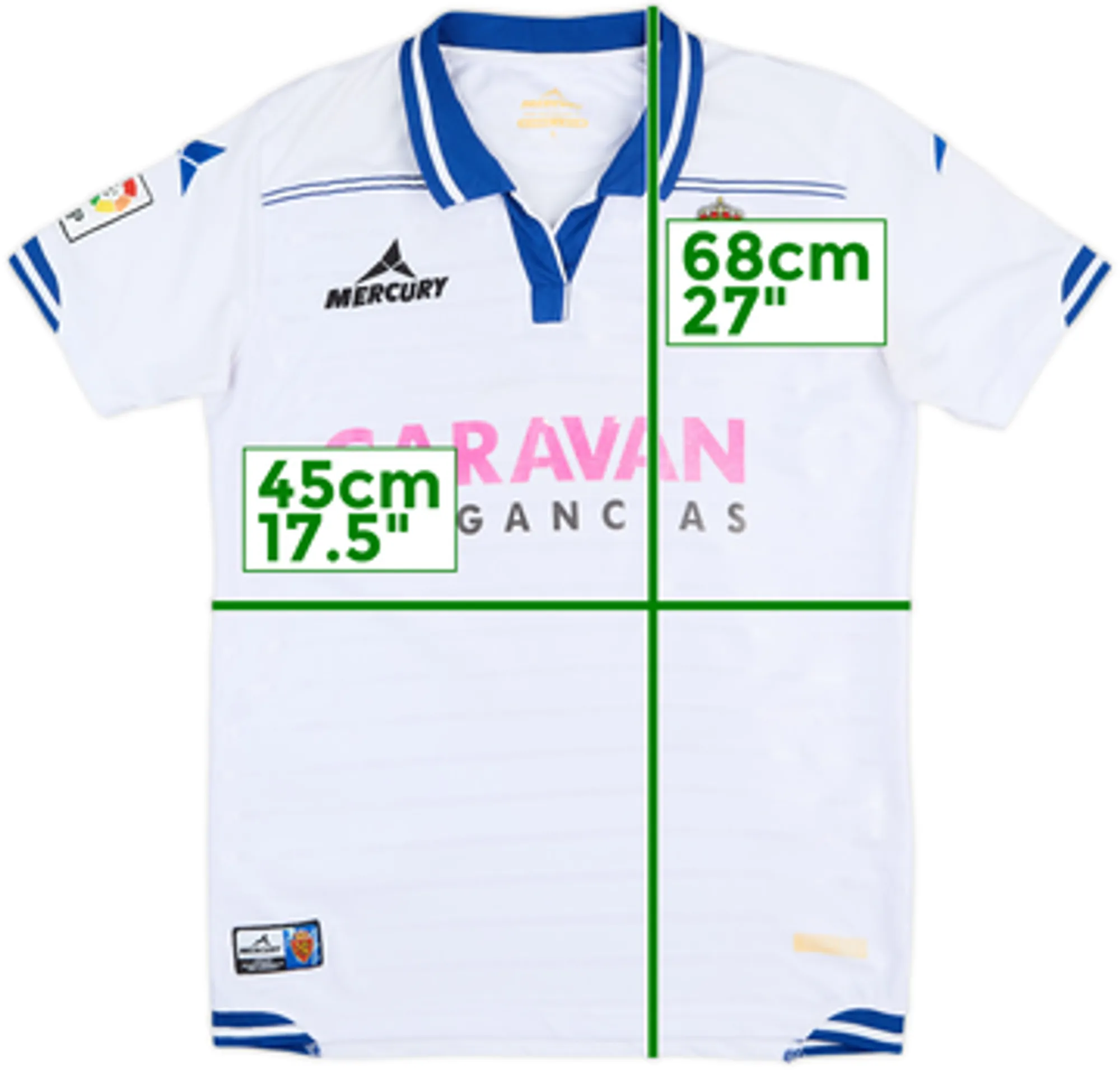 2015-16 Real Zaragoza Home Shirt - 5/10 - (S)