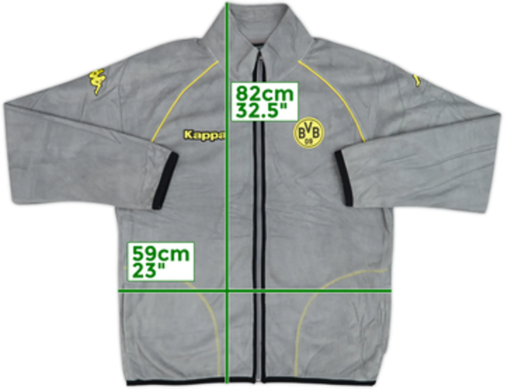2009-10 Borussia Dortmund Kappa Fleece Track Jacket - 8/10 - (XL)