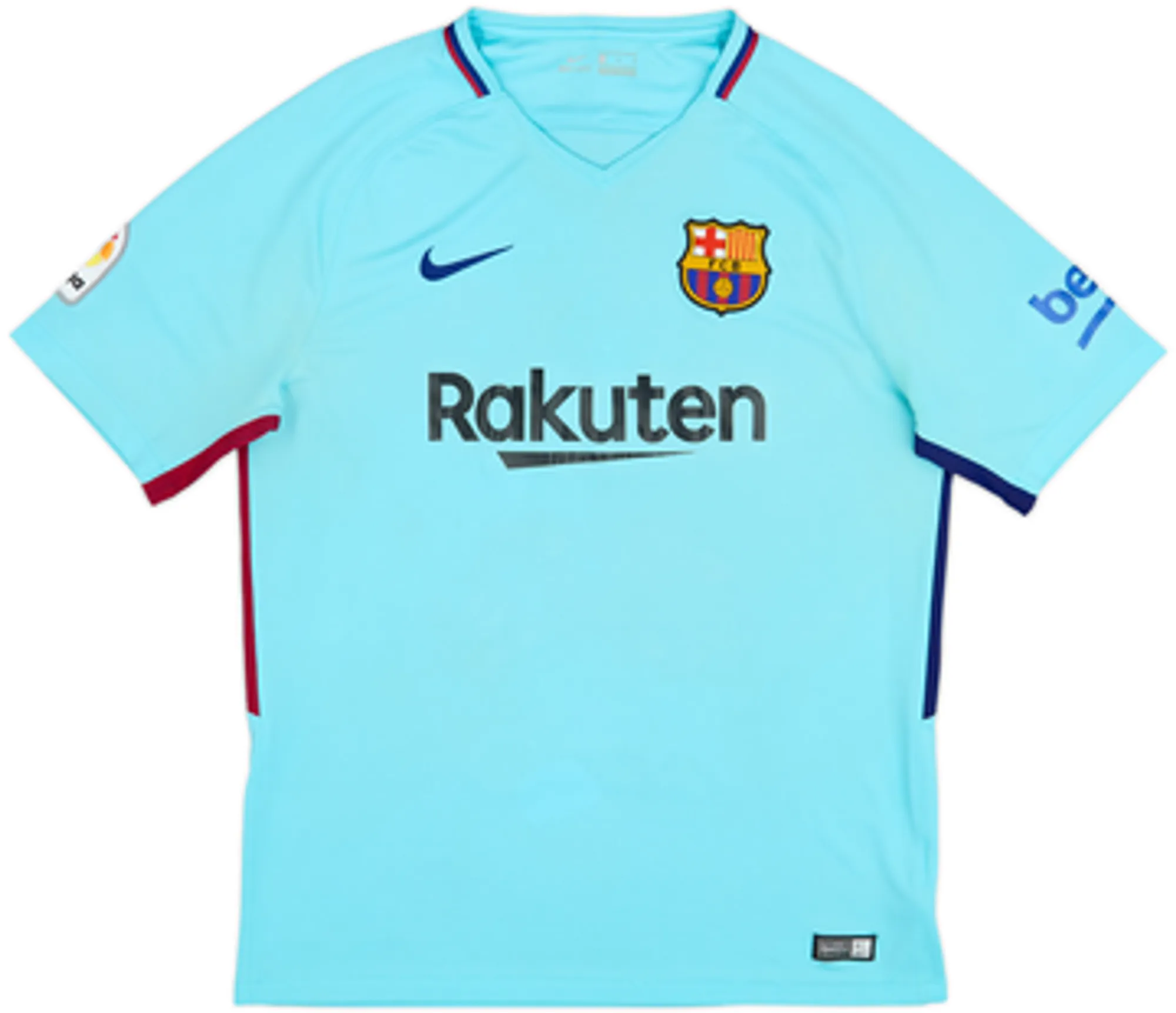 2017-18 Barcelona Away Shirt Suarez #9 - 4/10 - (L)