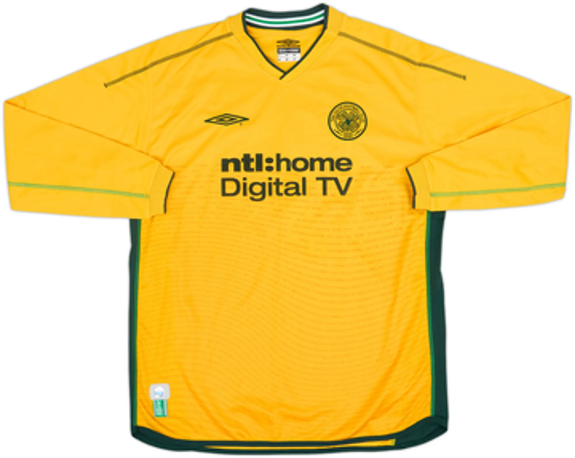 2002-03 Celtic Away L/S Shirt Larsson #7 - 8/10 - (L)