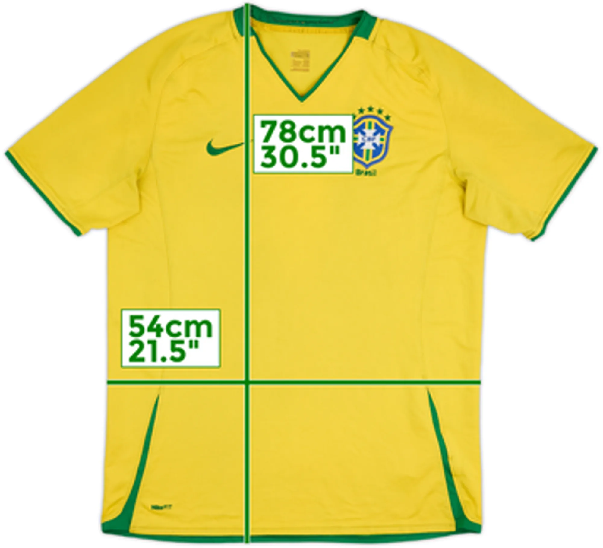 2008-10 Brazil Home Shirt - 4/10 - (L)