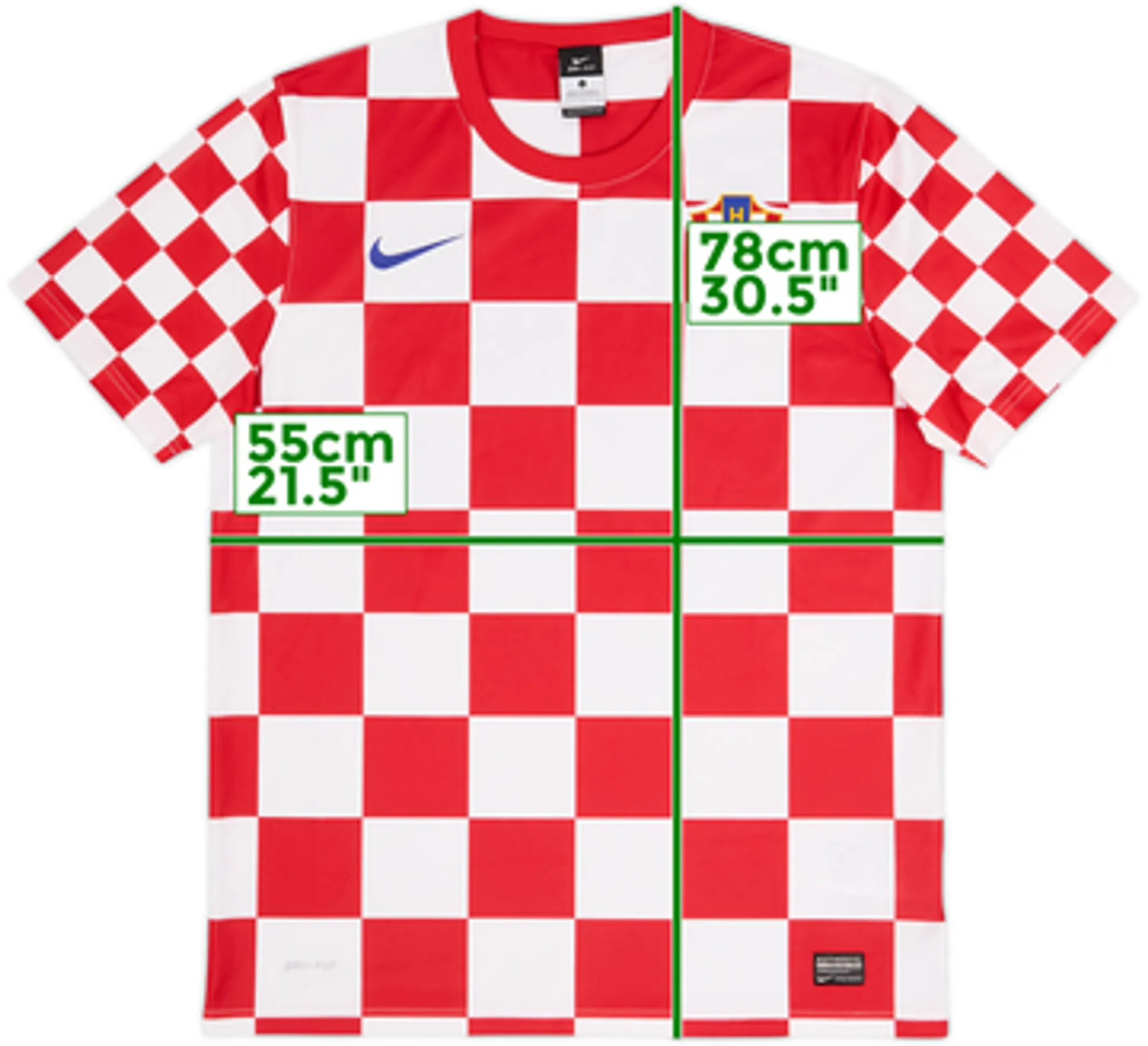 2012-14 Croatia Basic Home Shirt - 8/10 - (L)