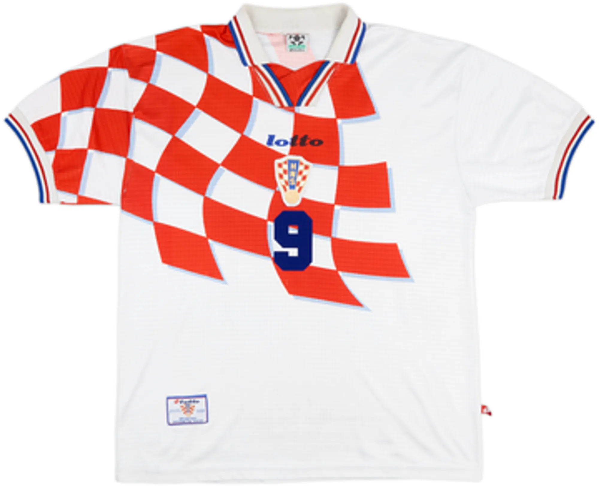 1998-01 Croatia Home Shirt Suker #9 - 6/10 - (XL)
