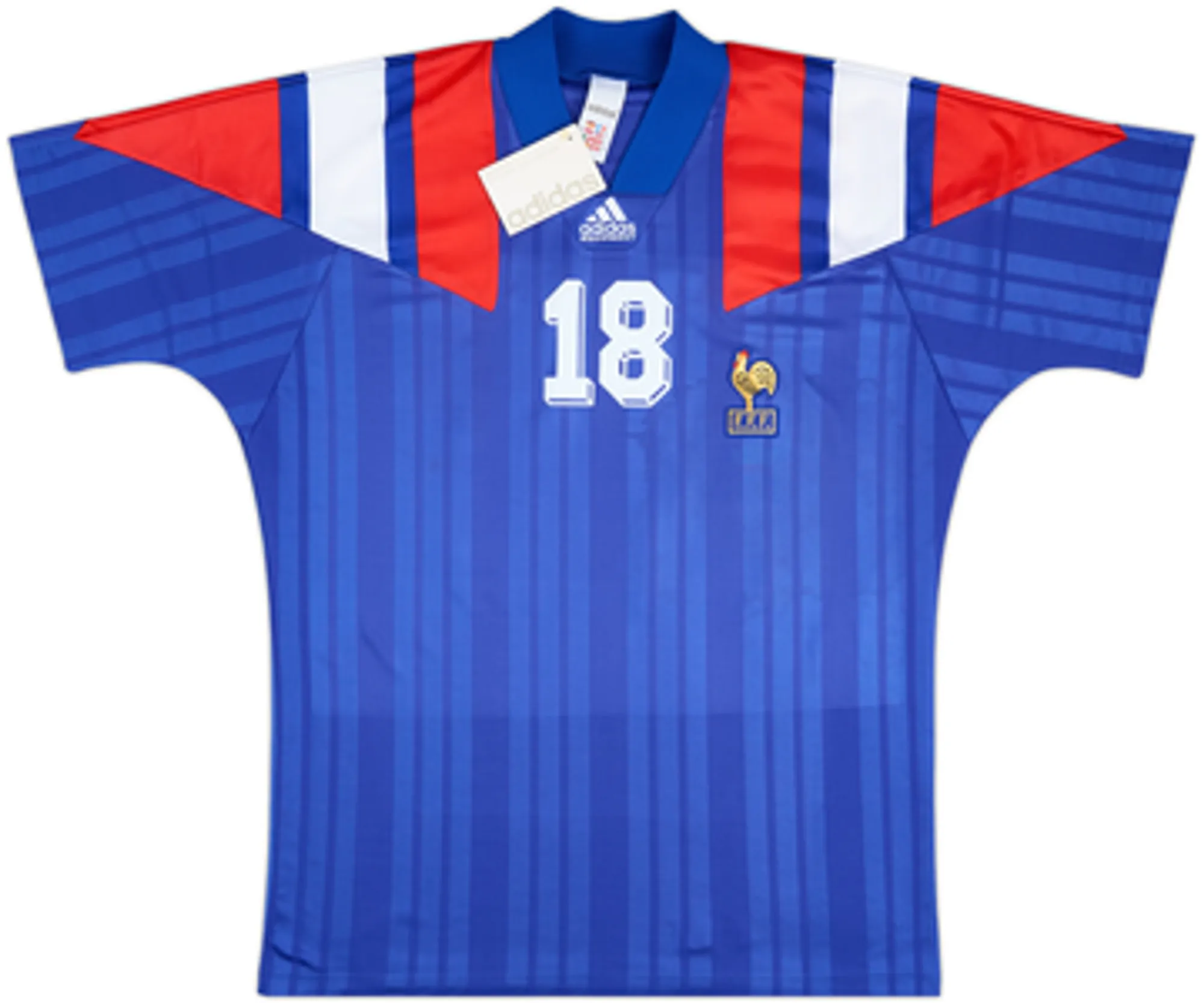 1992-94 France Home Shirt Cantona #18 (L/XL)