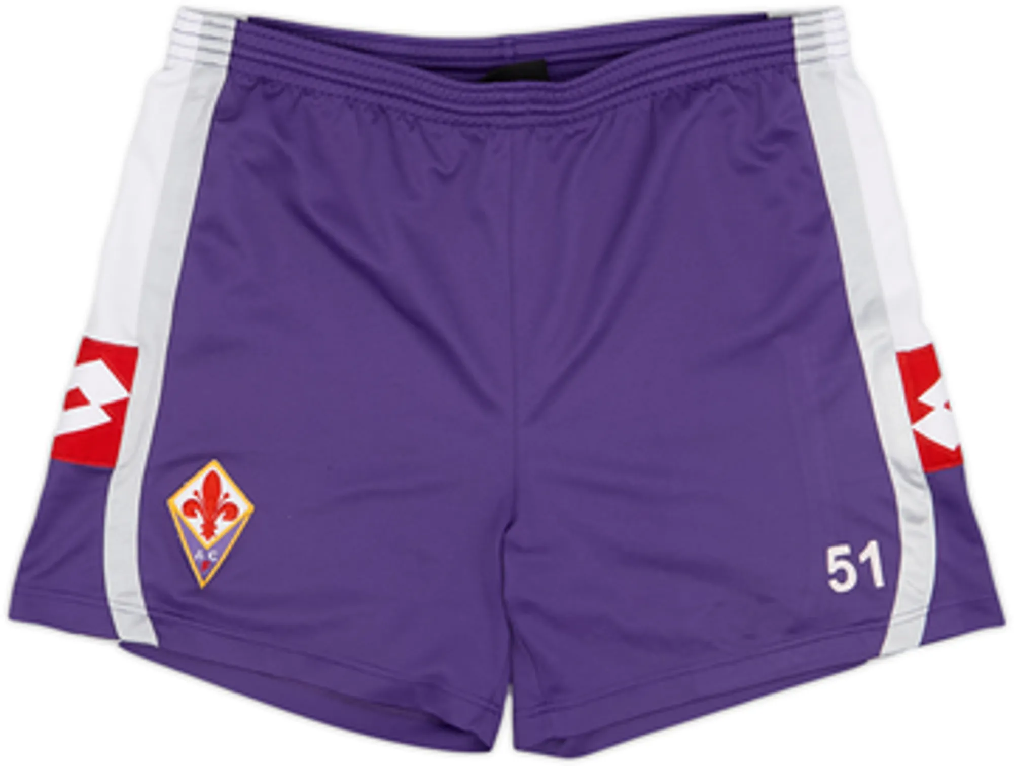 2005-07 Fiorentina Player Issue Home Shorts #51 - 8/10 - (M)